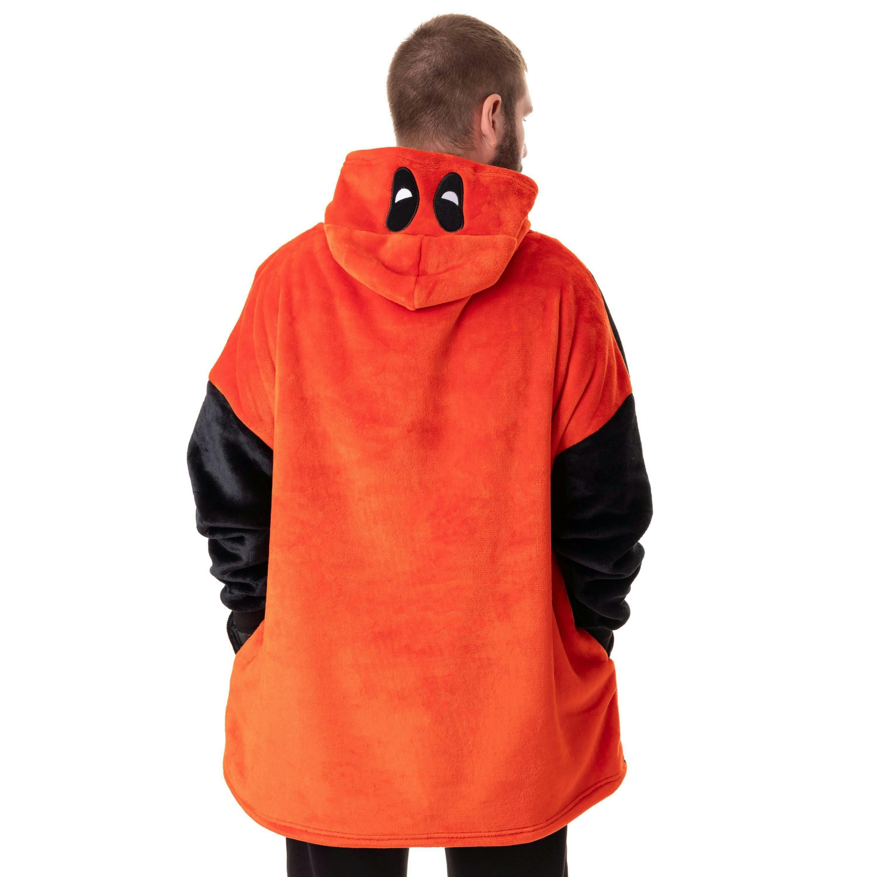 Marvel Unisex Multicoloured Deadpool Blanket Hoodie (One Size) by Vanilla Underground , view 2 of 6