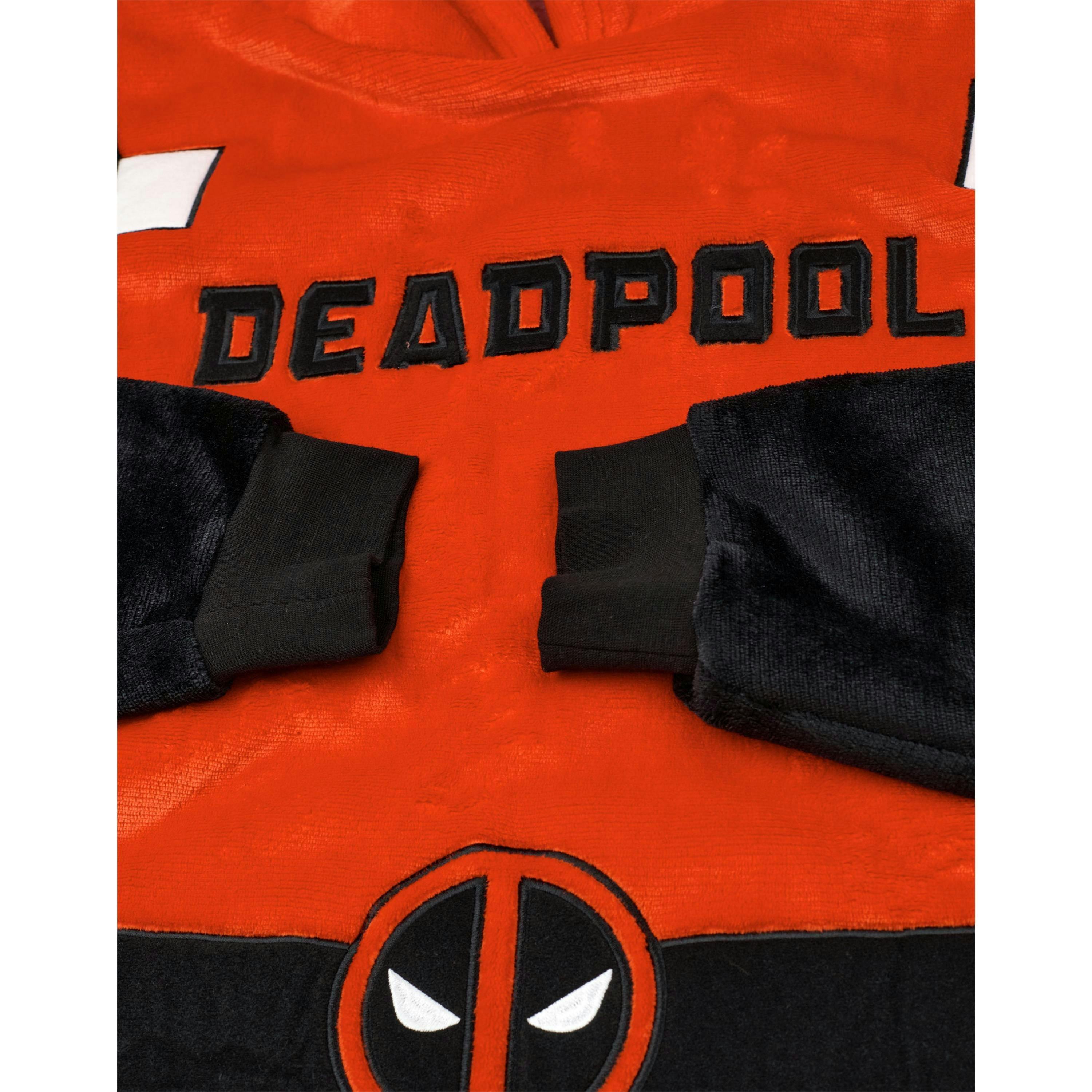 Marvel Unisex Multicoloured Deadpool Blanket Hoodie (One Size) by Vanilla Underground , view 6 of 6