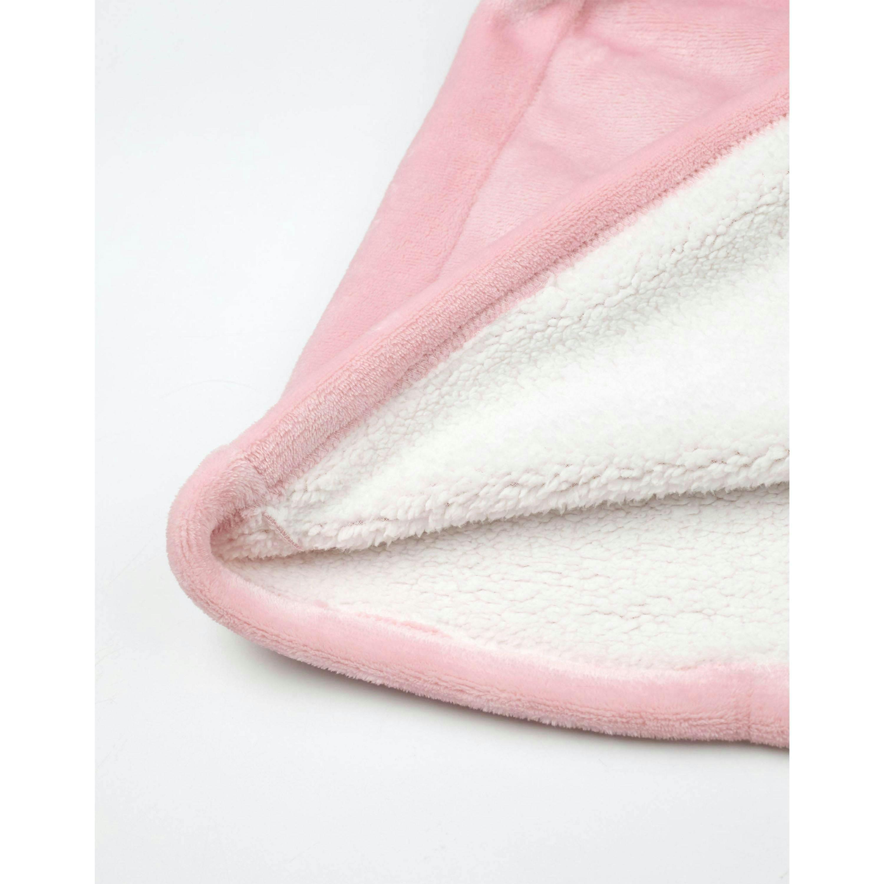 Hello Kitty Womens Pink Character Face Blanket Hoodie (One Size) by Vanilla Underground , view 5 of 6