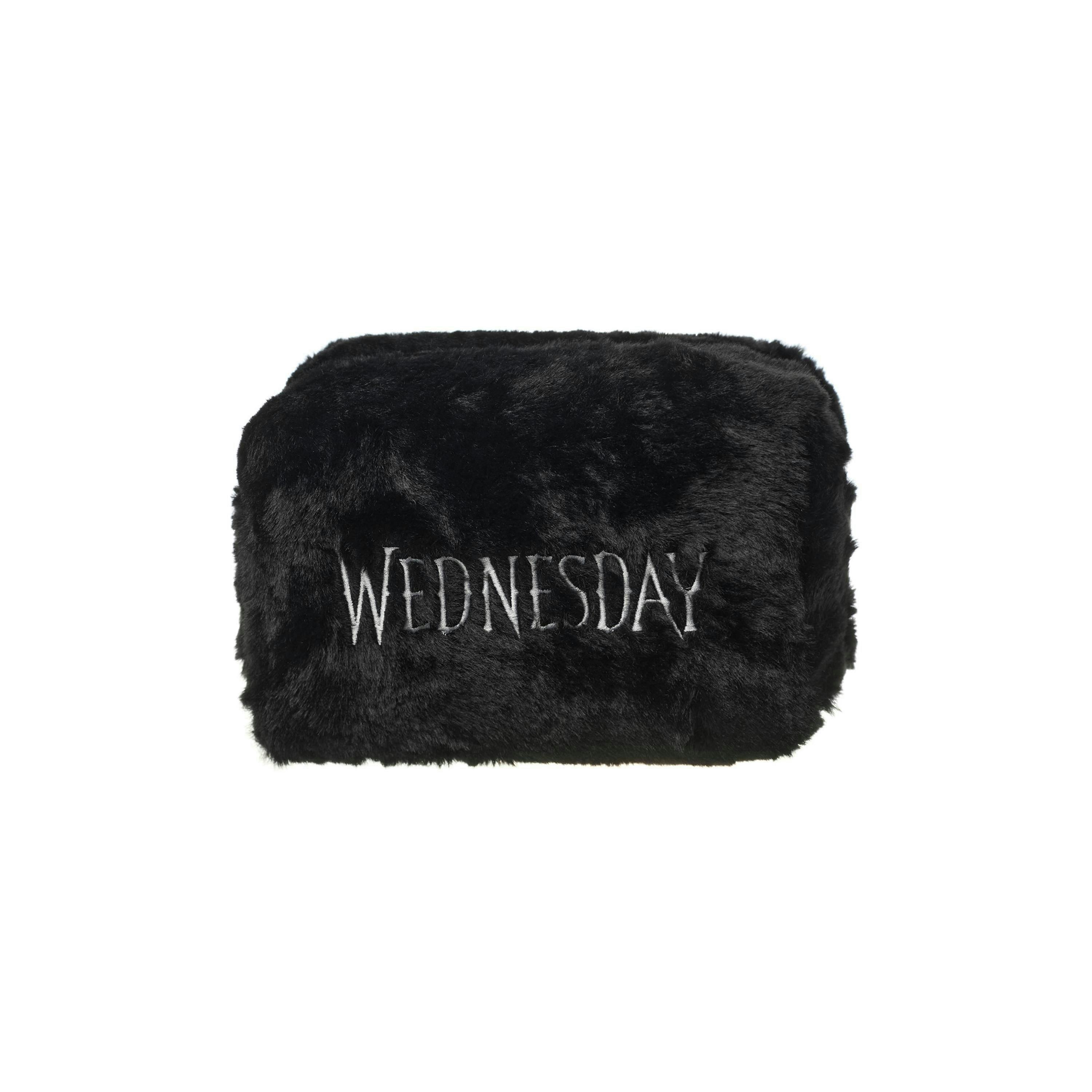 Wednesday Womens Black Logo Makeup Bag (One Size) by Vanilla Underground , view 3 of 6