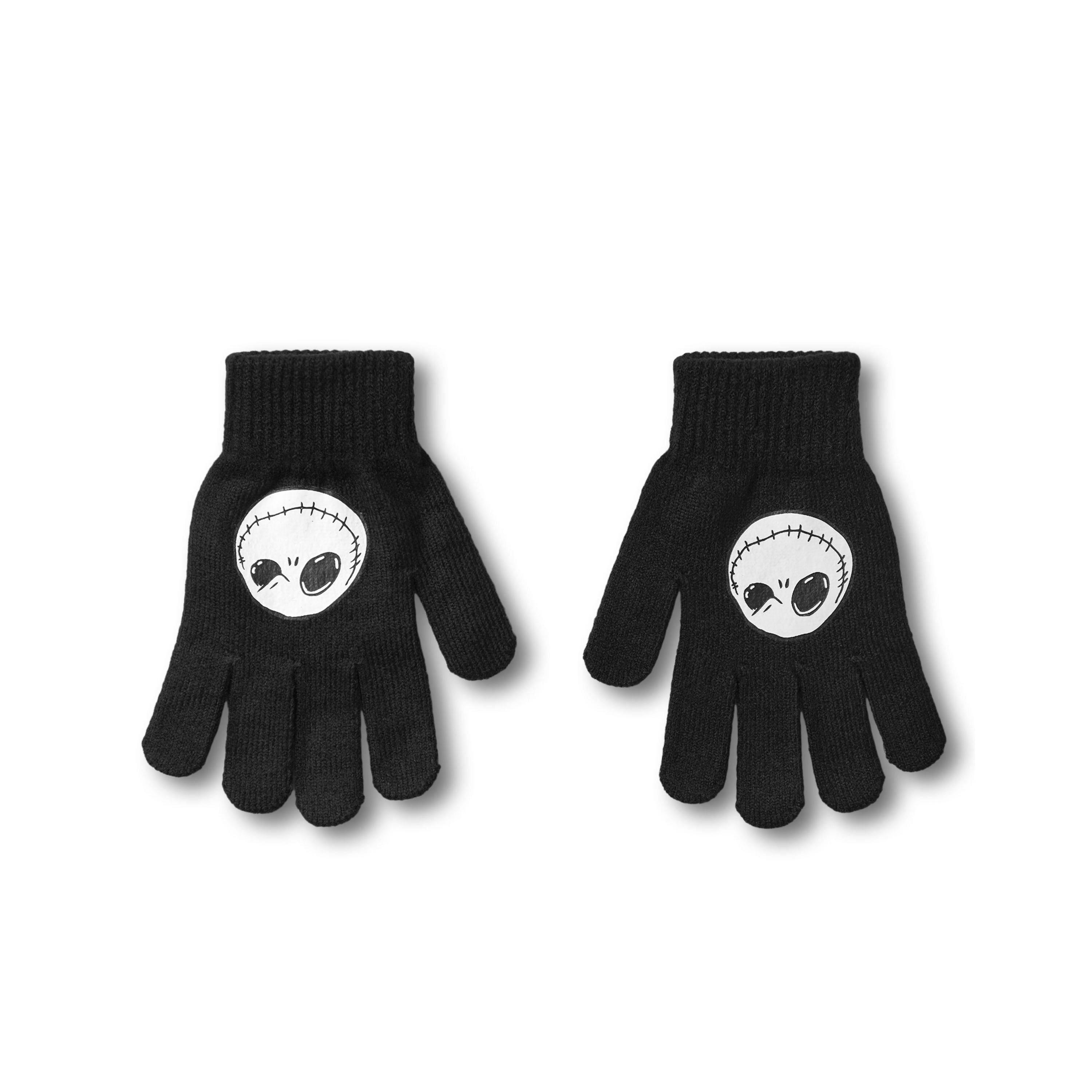 Disney Unisex Kids Black The Nightmare Before Christmas Beanie and Gloves Set (One Size) by Vanilla Underground , view 2 of 6