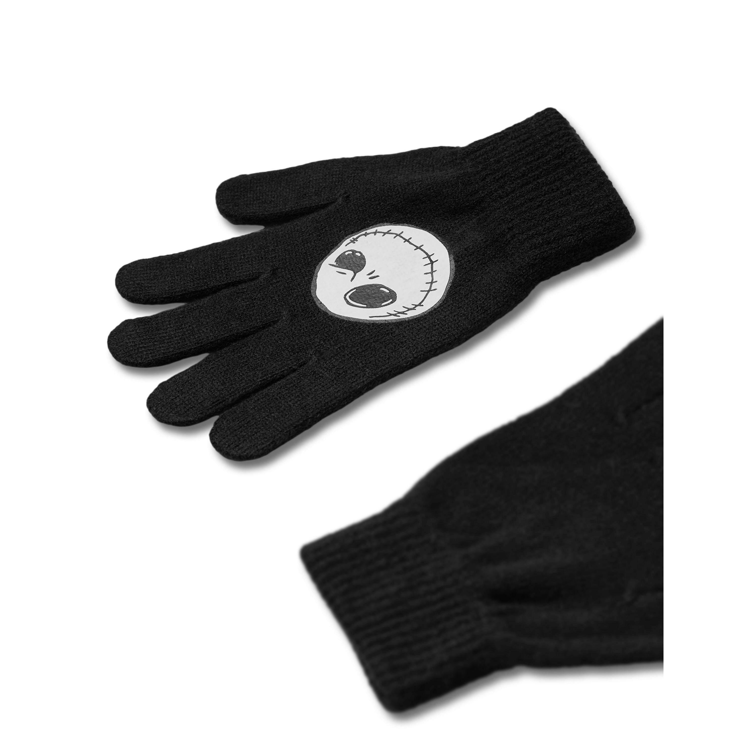 Disney Unisex Kids Black The Nightmare Before Christmas Beanie and Gloves Set (One Size) by Vanilla Underground , view 4 of 6
