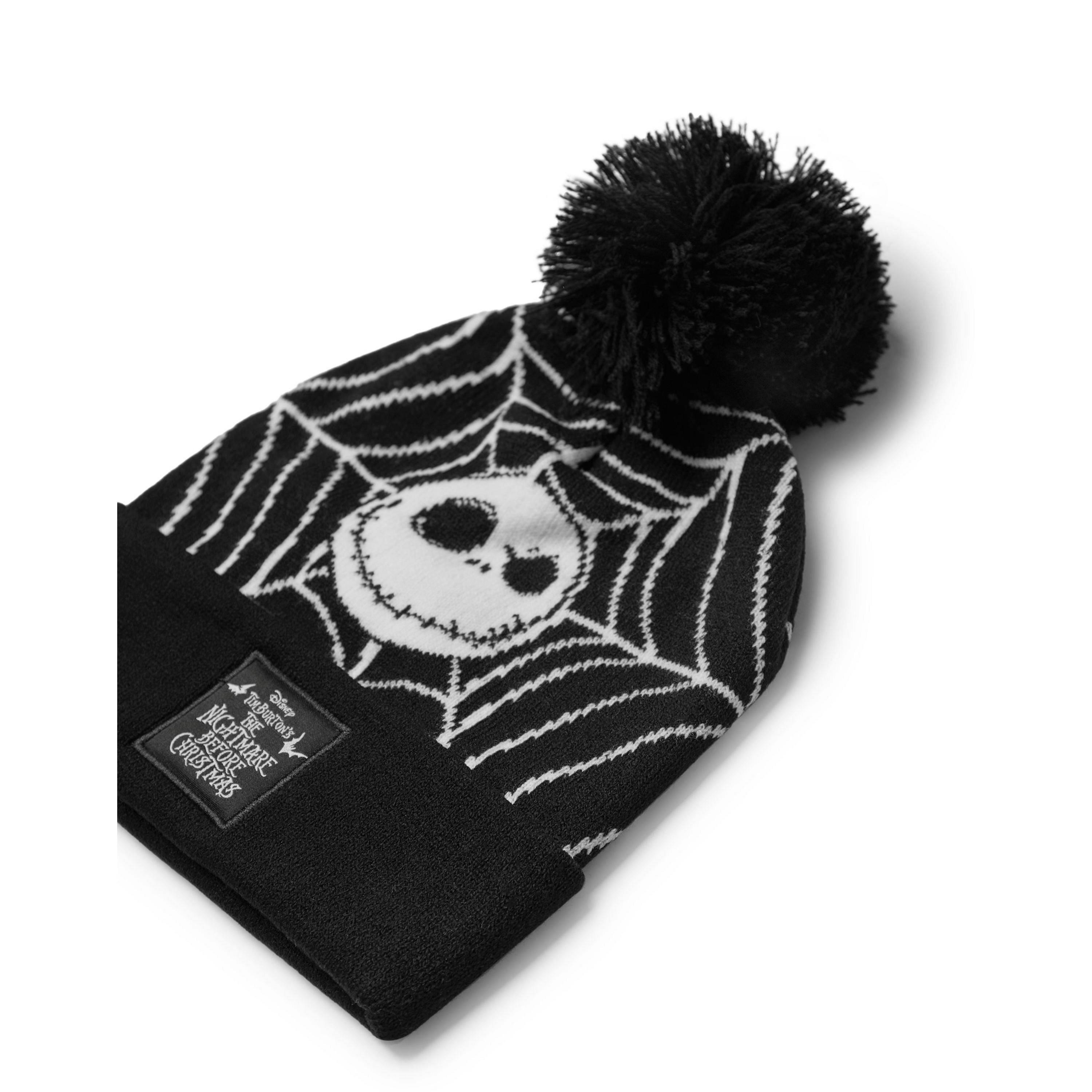 Disney Unisex Kids Black The Nightmare Before Christmas Beanie and Gloves Set (One Size) by Vanilla Underground , view 5 of 6