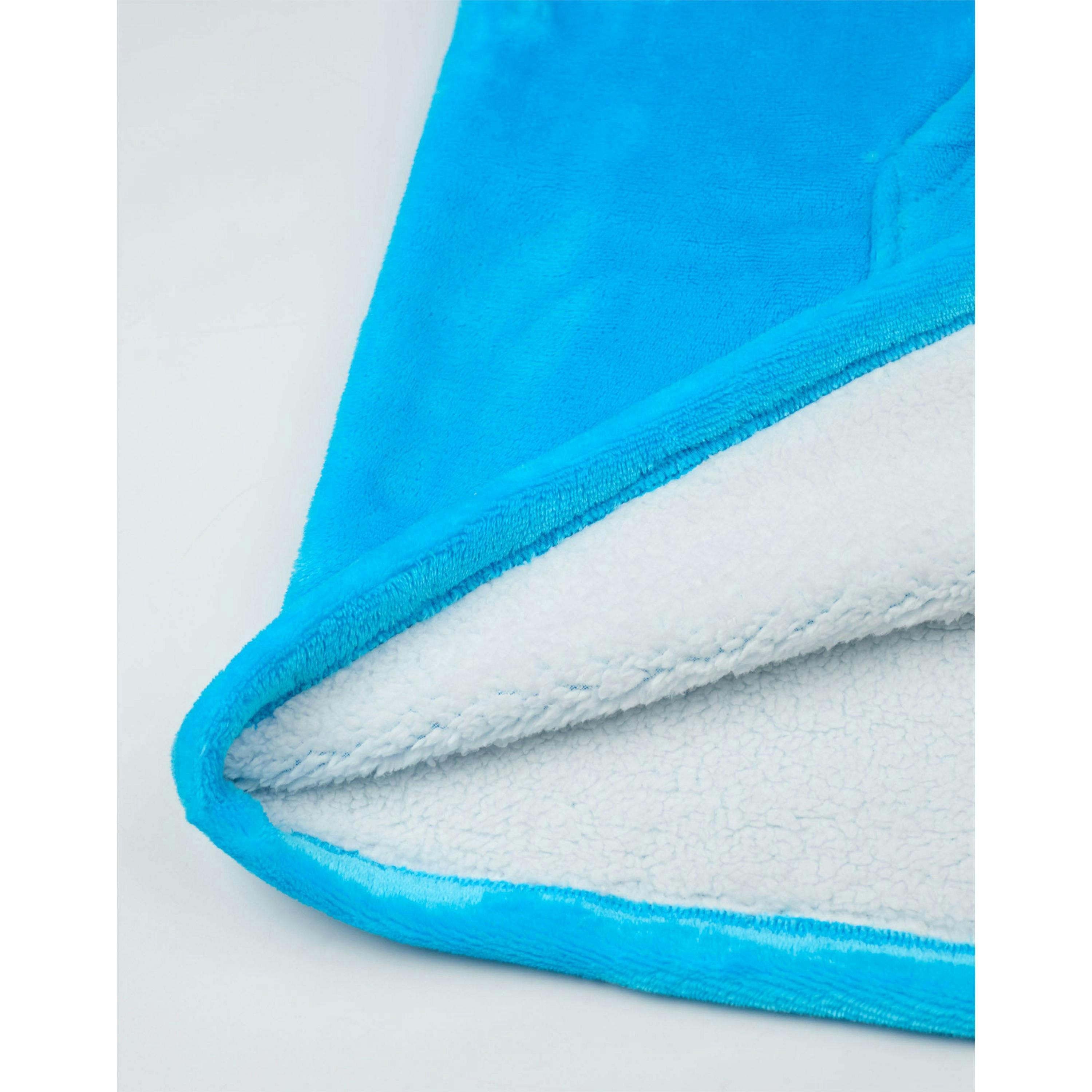 Sesame Street Unisex Blue Cookie Monster Blanket Hoodie (One Size) by Vanilla Underground , view 5 of 6