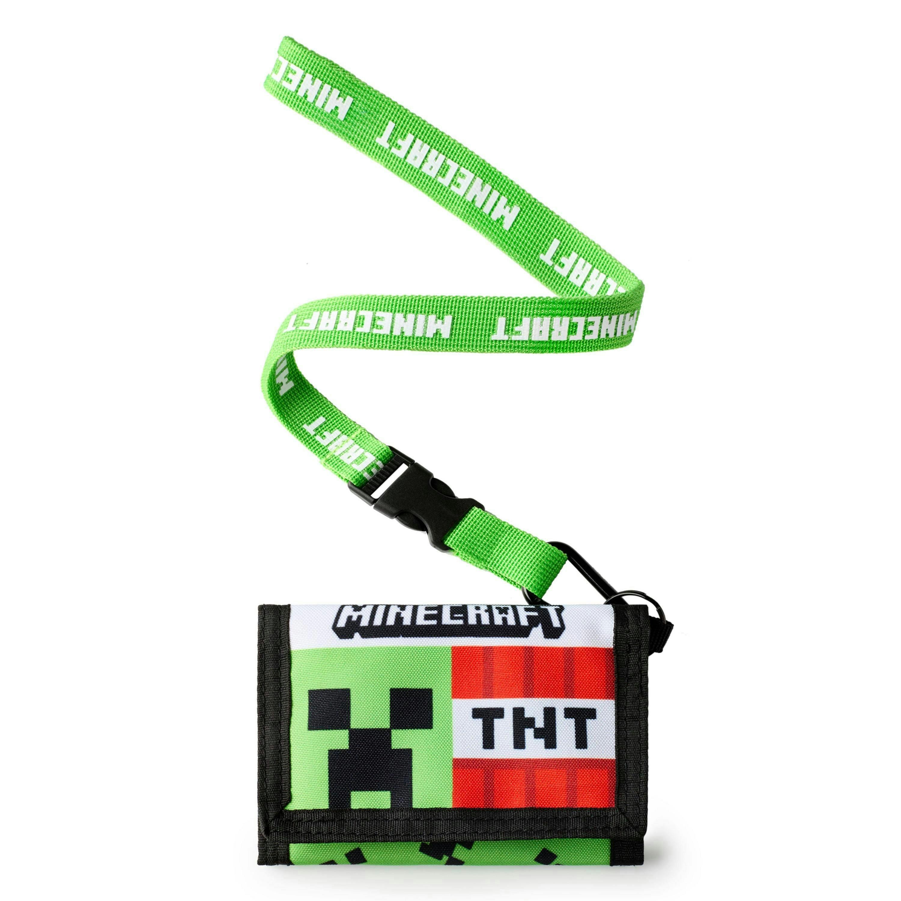 Minecraft Boys Green Creeper & TNT Strap Wallet (One Size) by Vanilla Underground , view 1 of 6