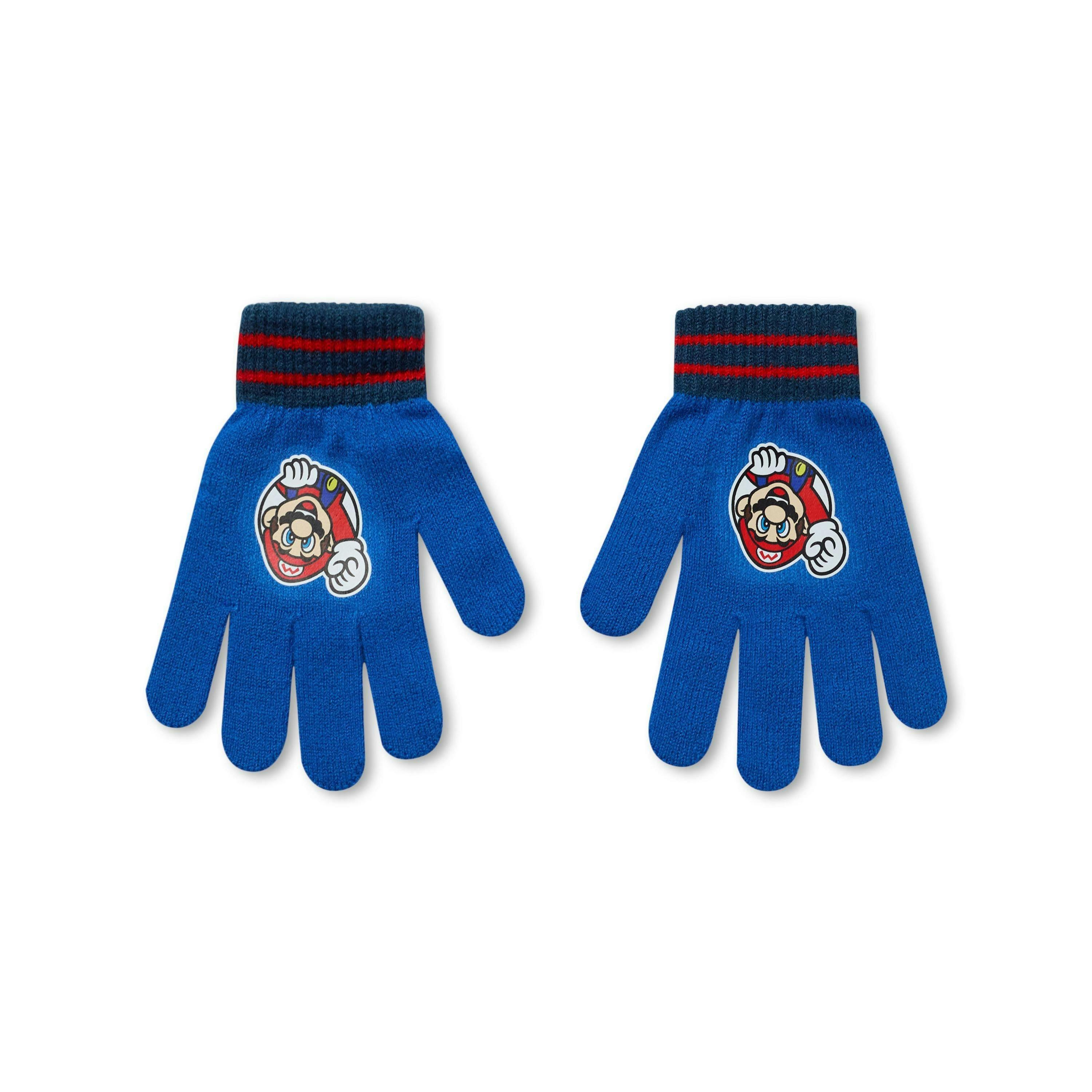 Nintendo Boys Multicoloured Super Mario Beanie and Gloves Set (One Size) by Vanilla Underground , view 2 of 6