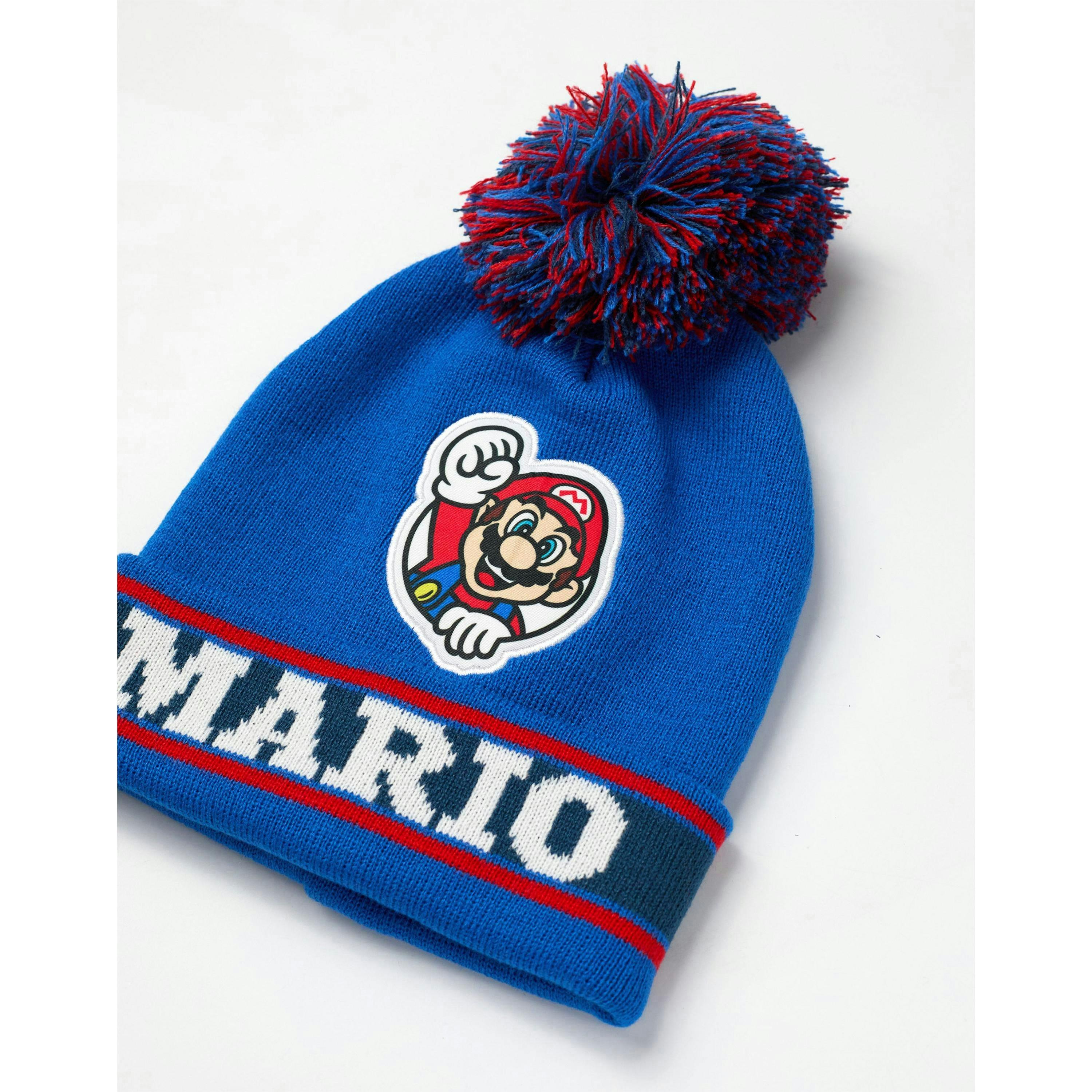 Nintendo Boys Multicoloured Super Mario Beanie and Gloves Set (One Size) by Vanilla Underground , view 4 of 6