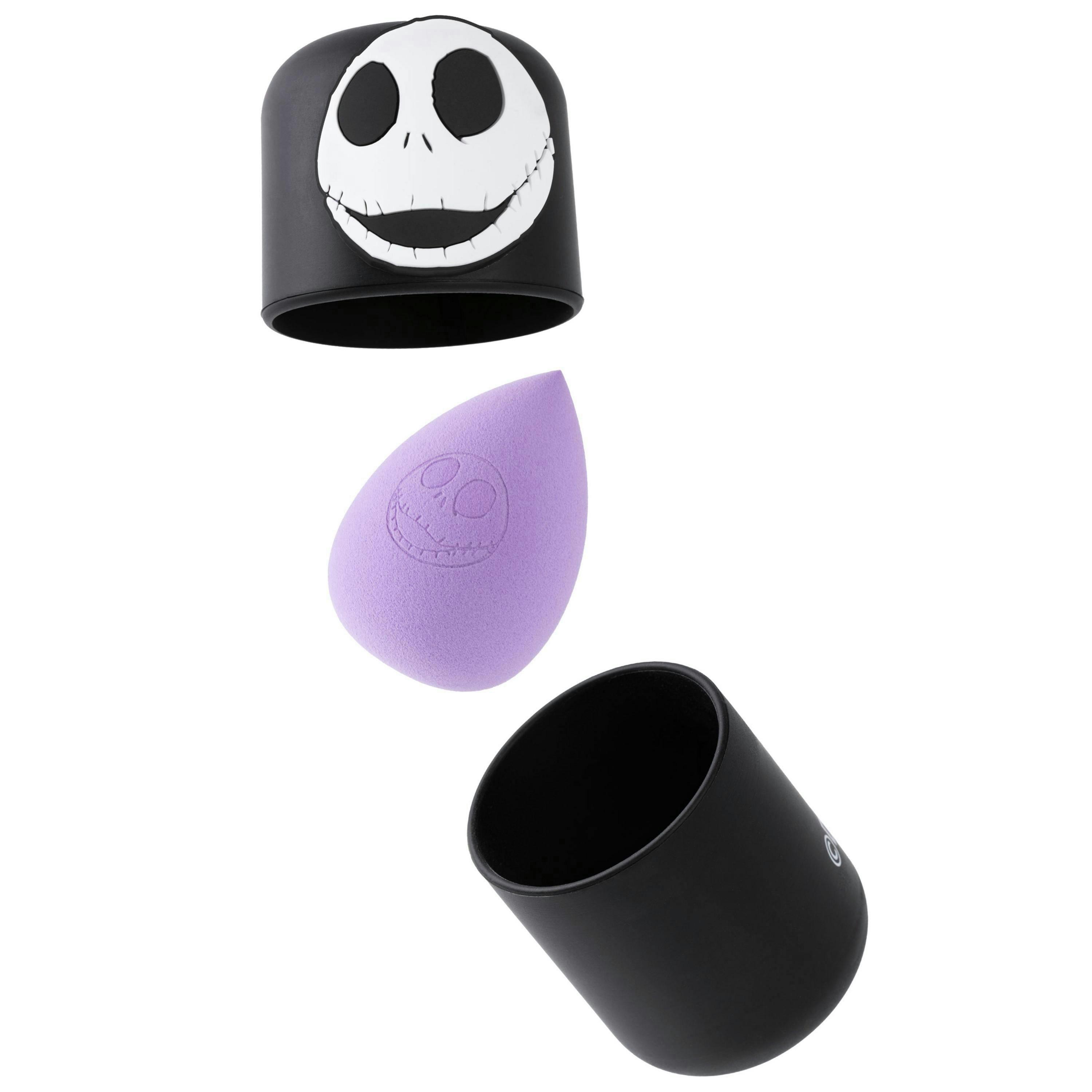 Disney The Nightmare Before Christmas Womens Black The Nightmare Before Christmas Jack Skellington Beauty Blender (One Size) by Vanilla Underground , view 5 of 6