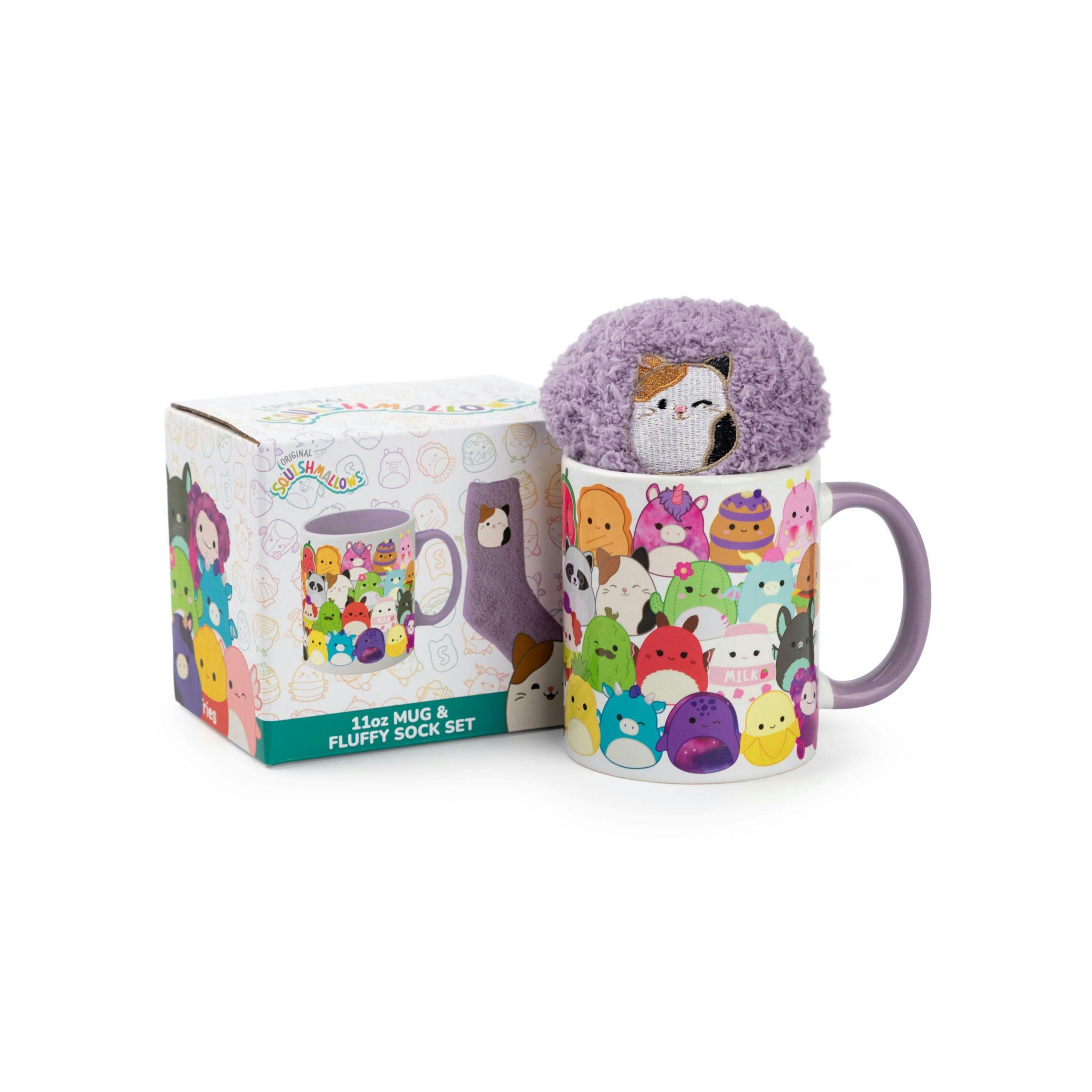 Squishmallows Womens Purple Multi Character Mug and Sock Gift Set (One Size) by Vanilla Underground , view 5 of 6