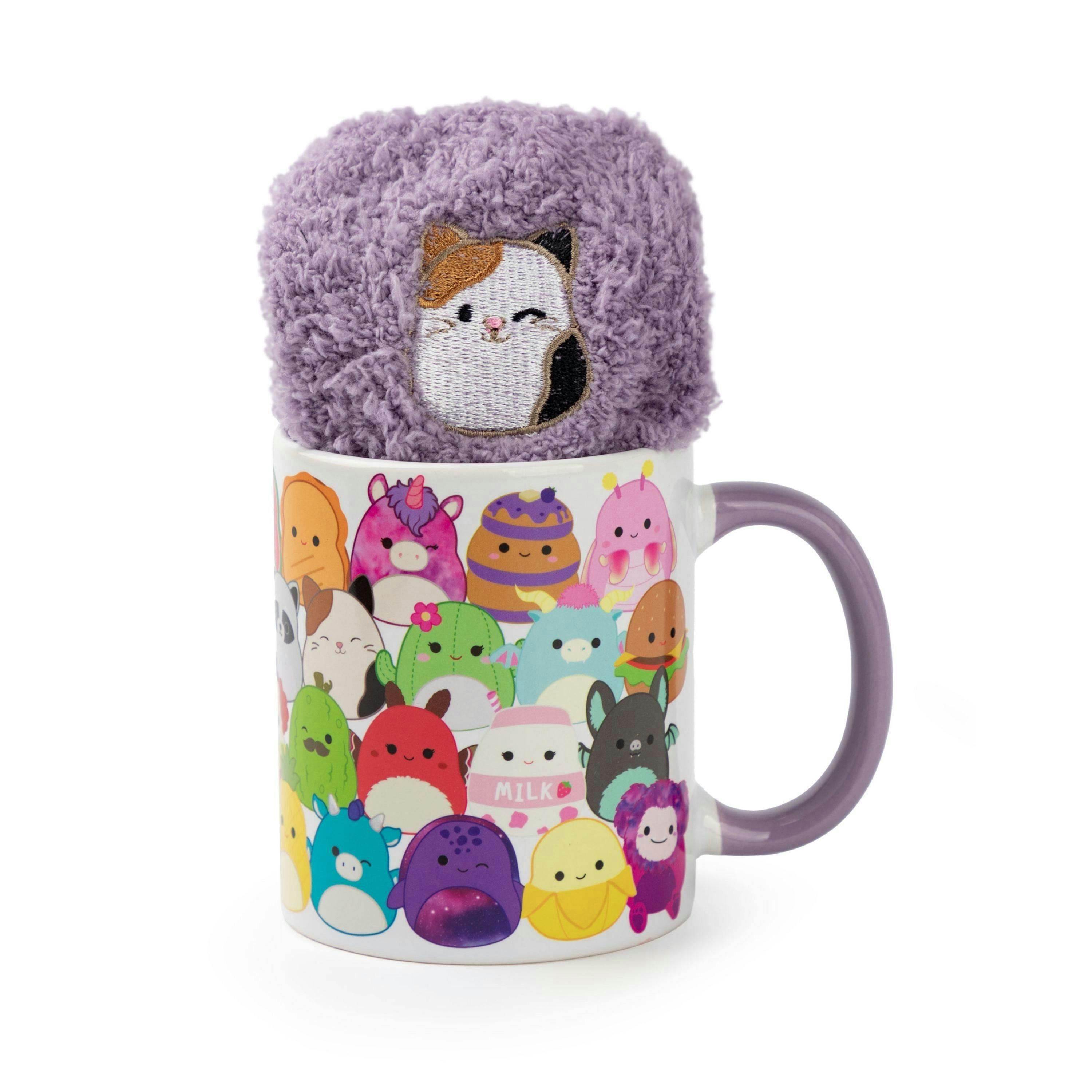 Squishmallows Womens Purple Multi Character Mug and Sock Gift Set (One Size) by Vanilla Underground , view 6 of 6