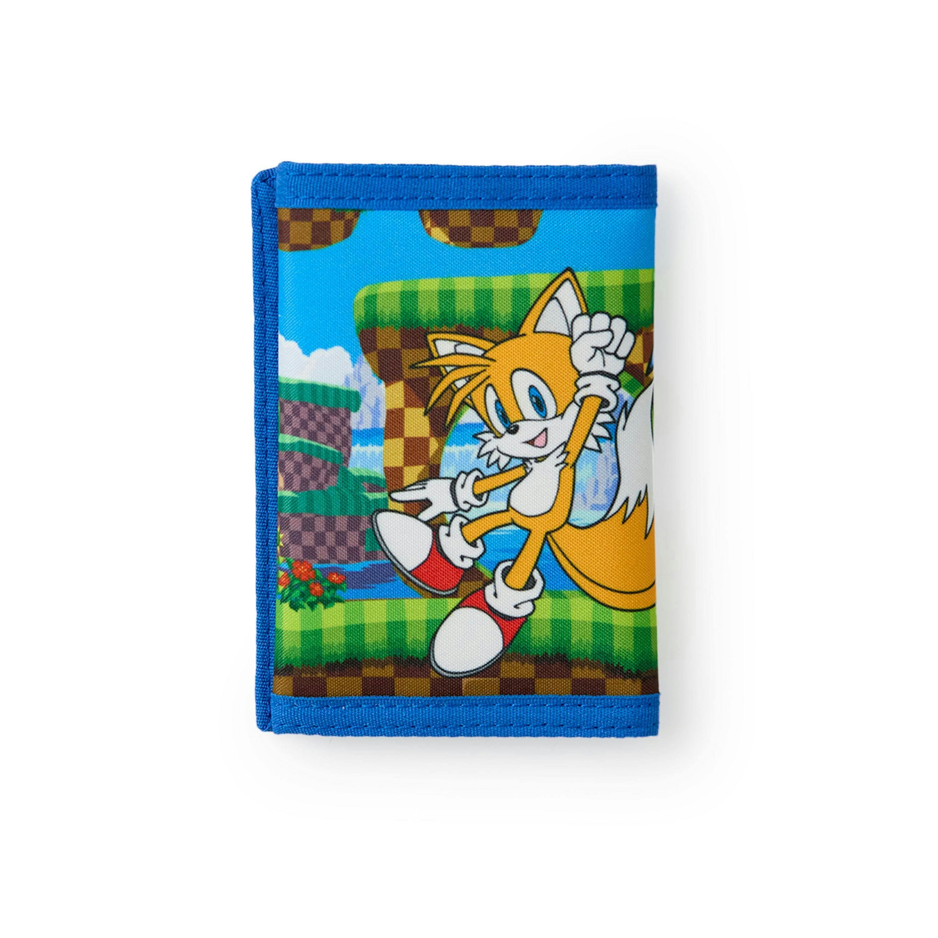 Sonic the Hedgehog Boys Blue Character Velcro Wallet (One Size) by Vanilla Underground , view 2 of 6
