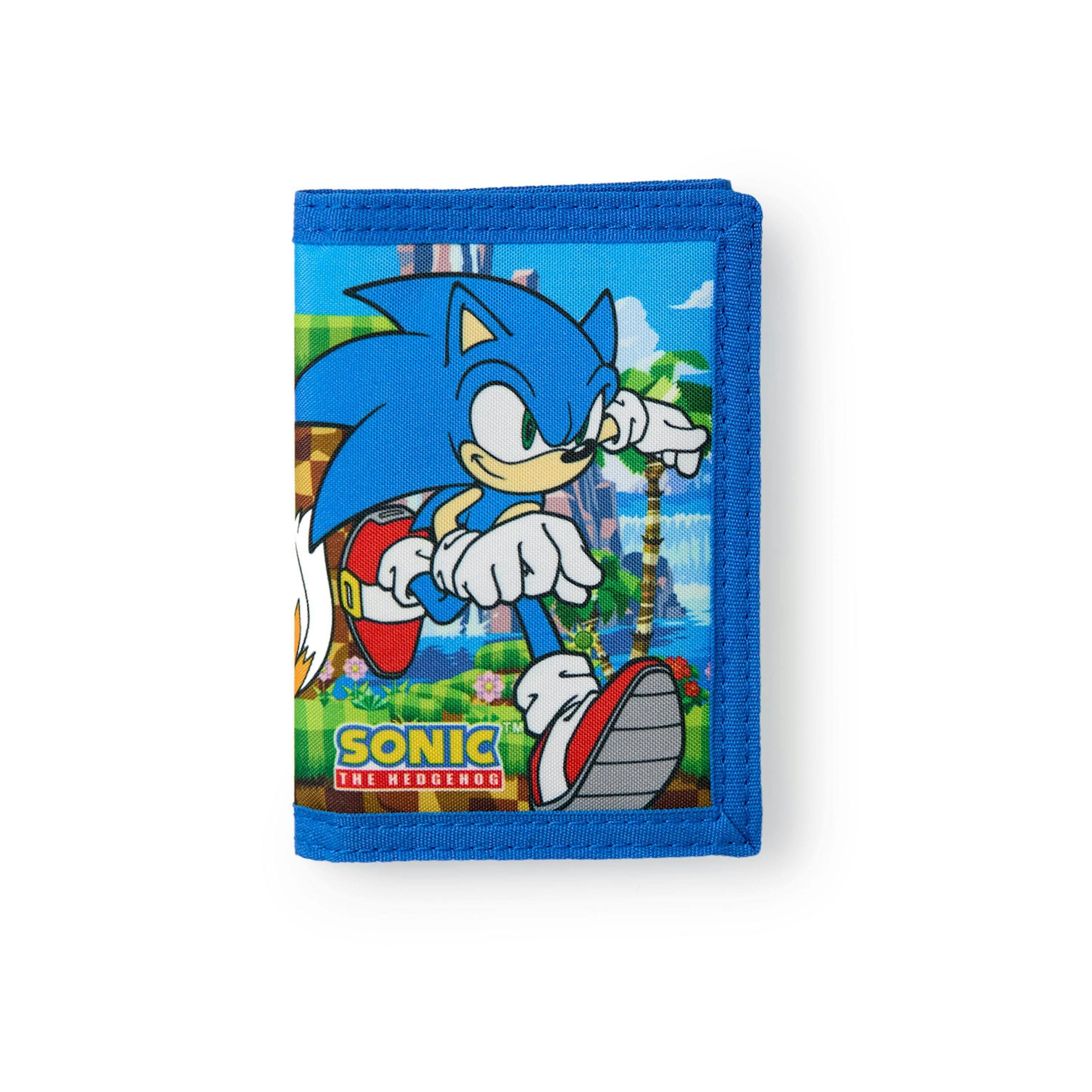 Sonic the Hedgehog Boys Blue Character Velcro Wallet (One Size) by Vanilla Underground , view 3 of 6