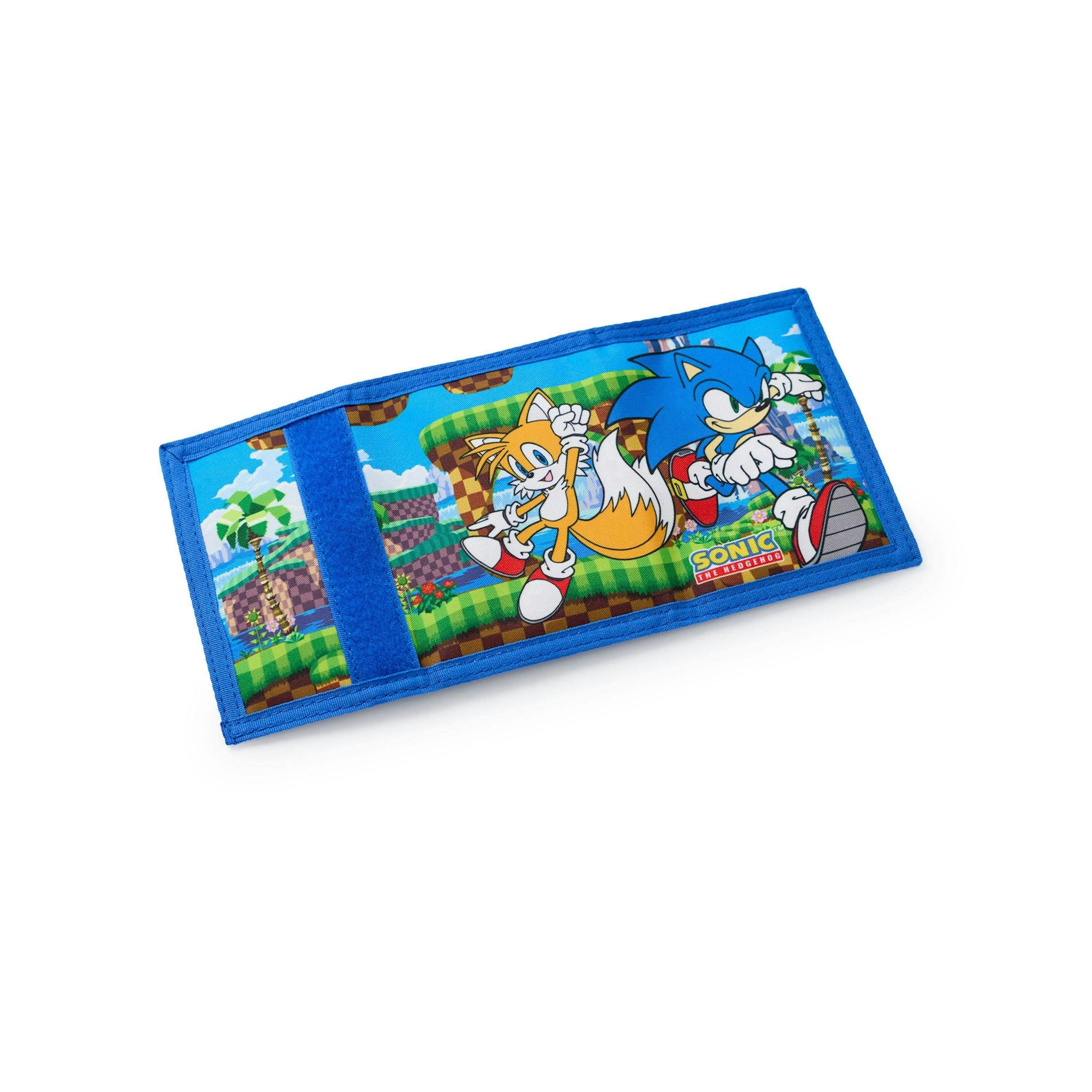 Sonic the Hedgehog Boys Blue Character Velcro Wallet (One Size) by Vanilla Underground , view 4 of 6