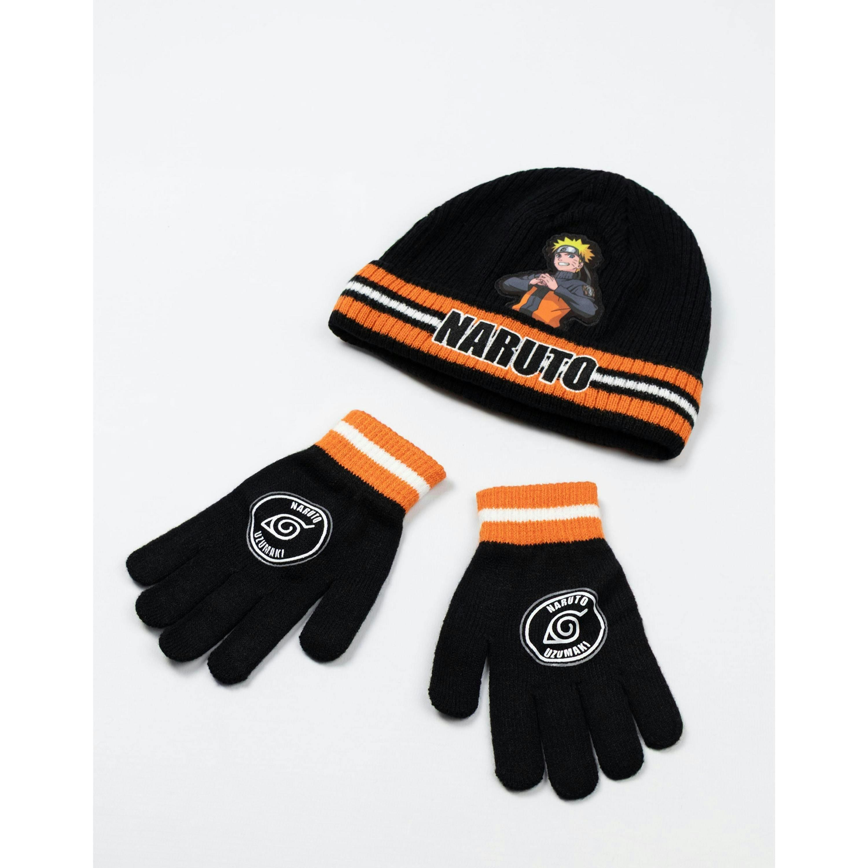 Naruto Boys Black Character Beanie and Gloves Set (One Size) by Vanilla Underground , view 2 of 6