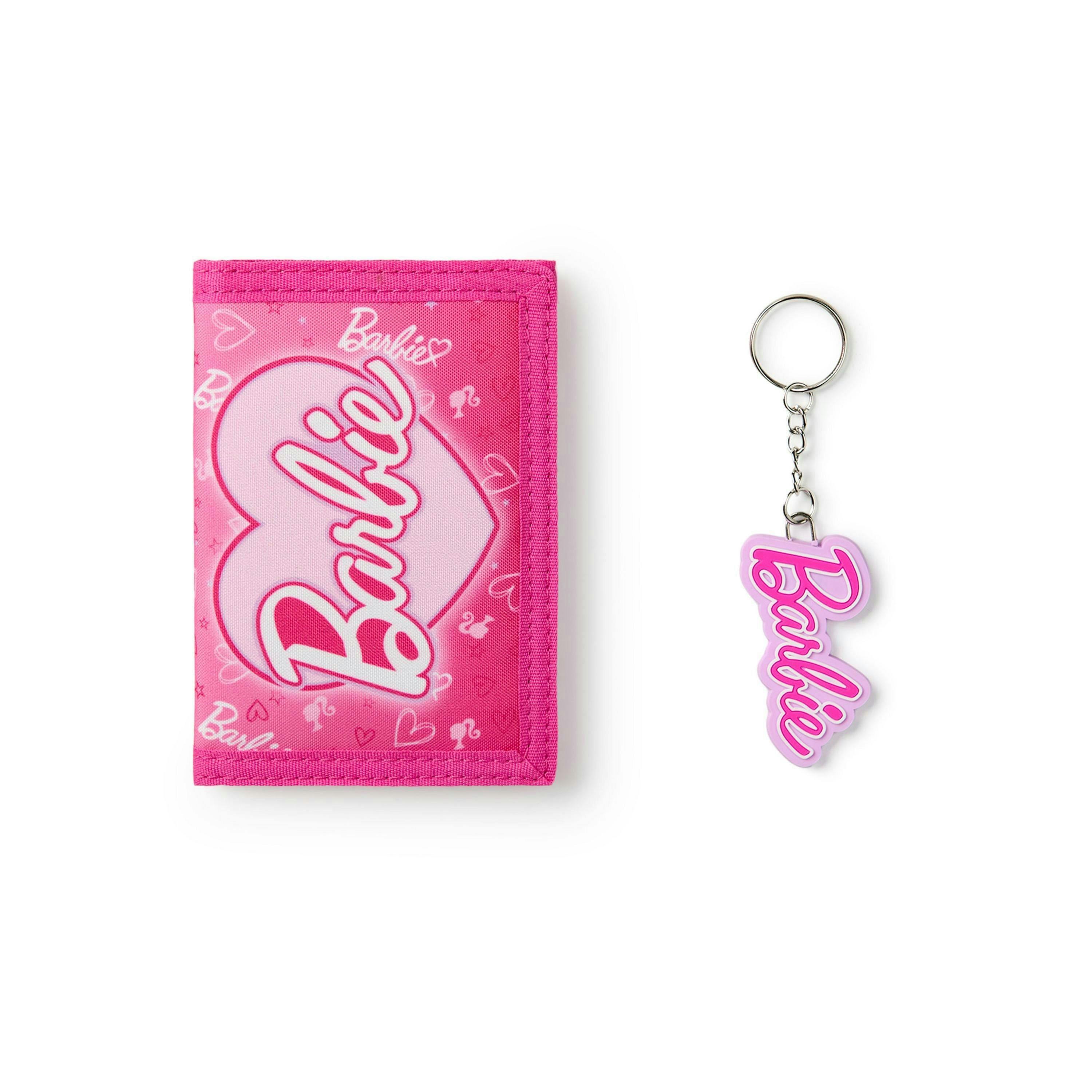 Barbie Girls Pink Logo Velcro Wallet (One Size) by Vanilla Underground , view 1 of 6