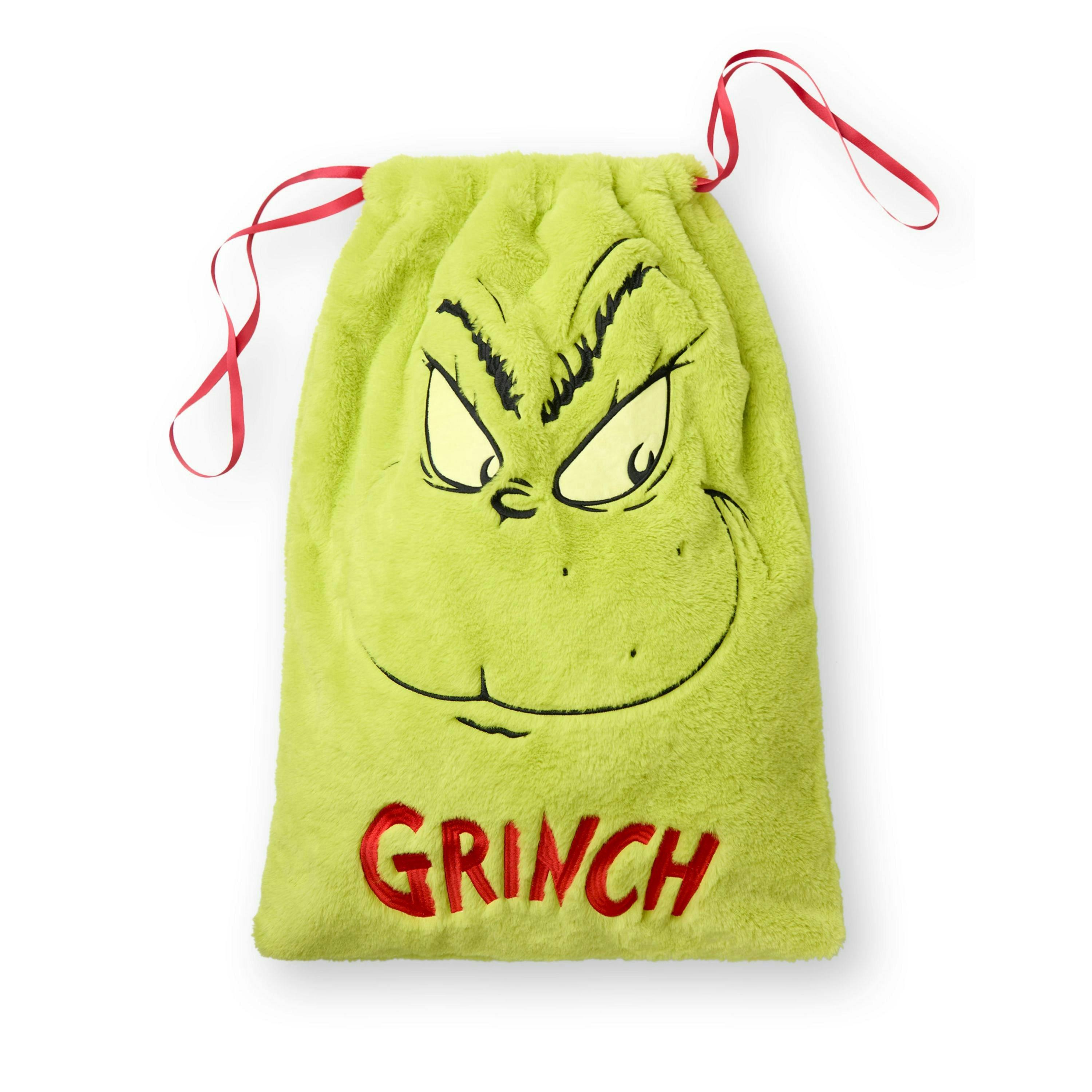 The Grinch Unisex Kids Green Character Drawstring Bag (One Size) by Vanilla Underground , view 1 of 6