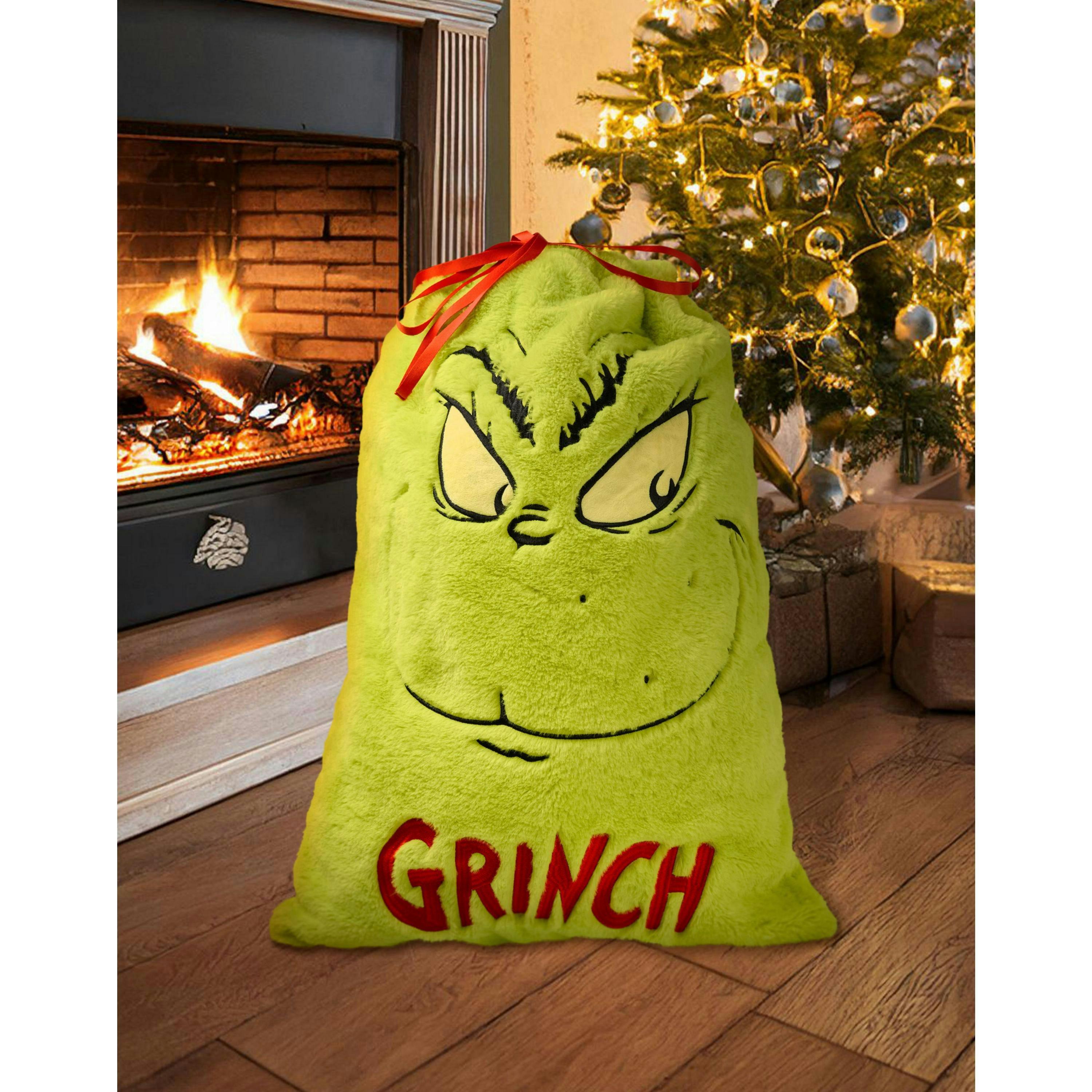 The Grinch Unisex Kids Green Character Drawstring Bag (One Size) by Vanilla Underground , view 3 of 6