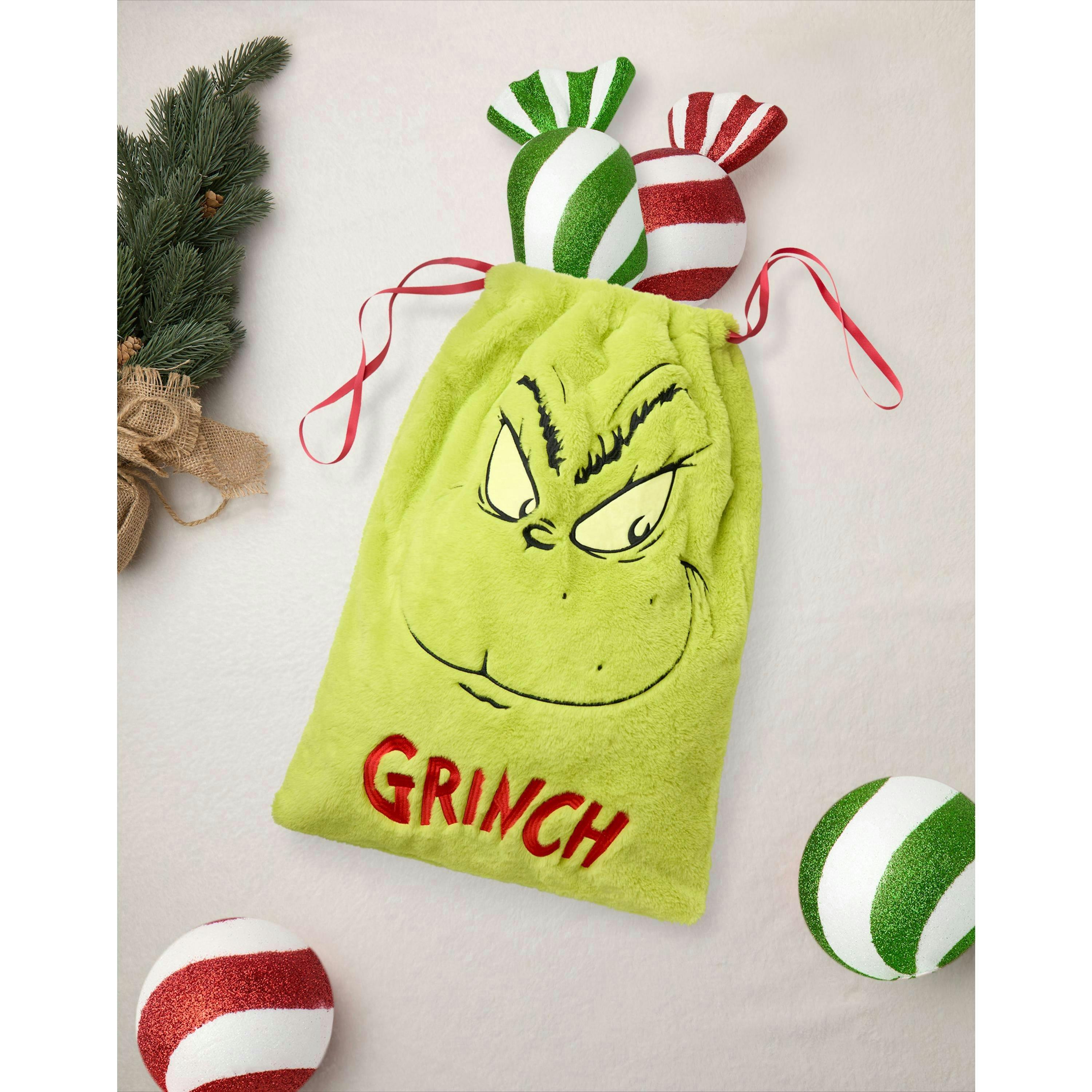 The Grinch Unisex Kids Green Character Drawstring Bag (One Size) by Vanilla Underground , view 6 of 6