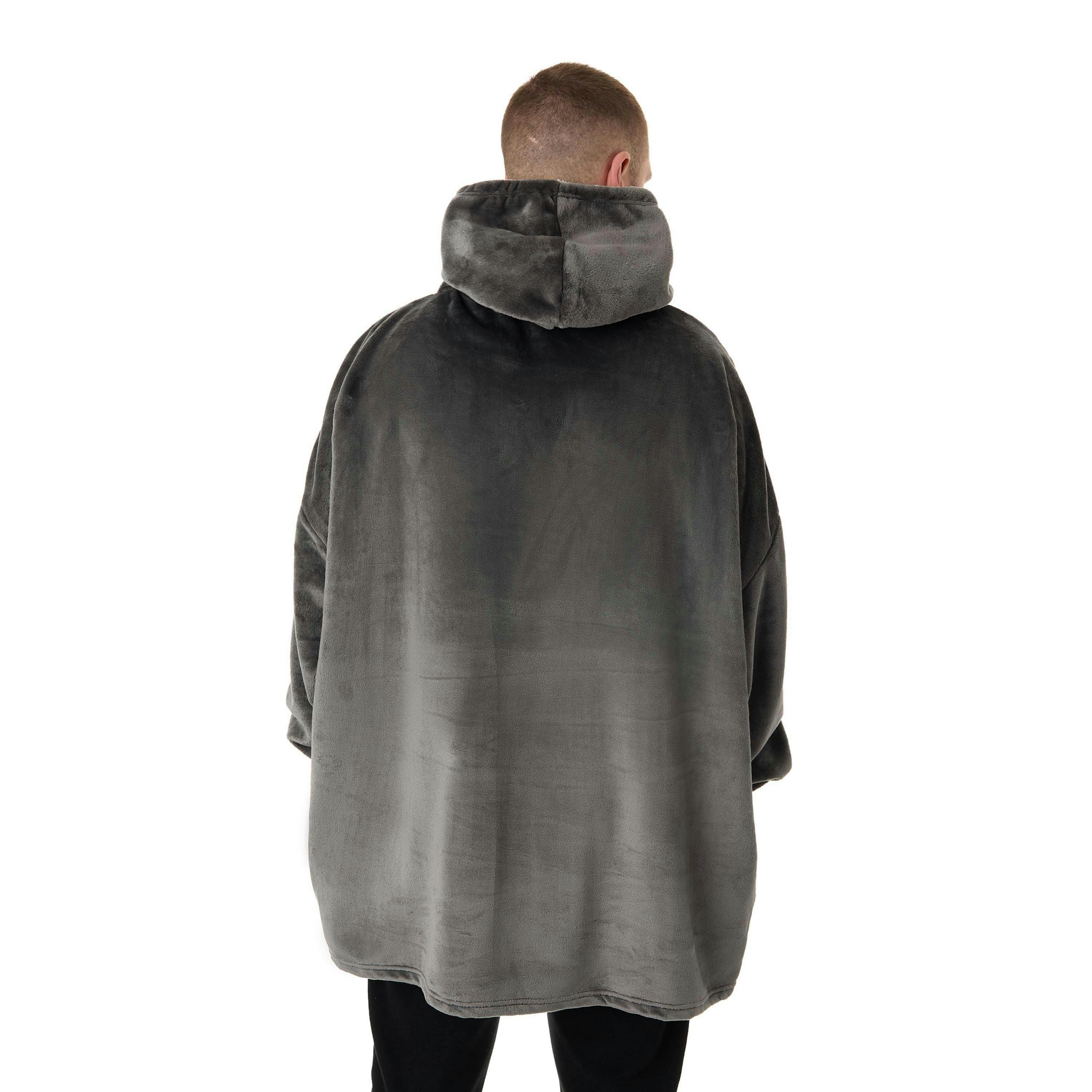 Nirvana Mens Black Logo Blanket Hoodie (One Size) by Vanilla Underground , view 2 of 6