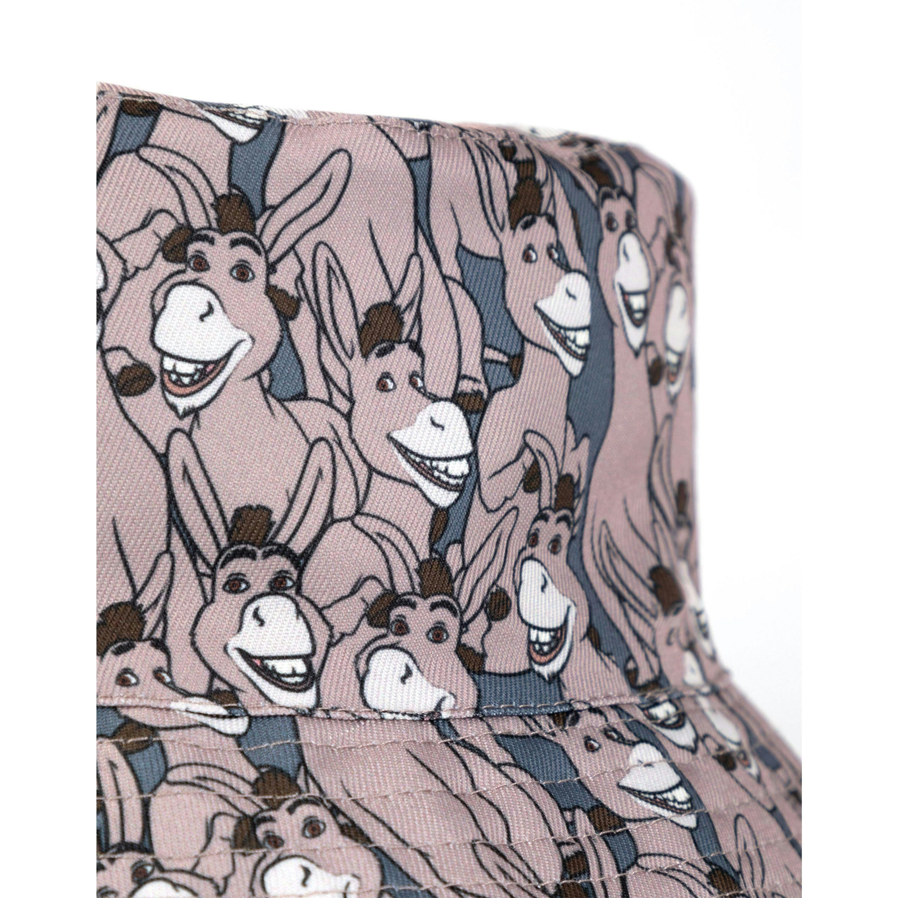 Shrek Mens Multicoloured Reversible Donkey and Shrek Bucket Hat (One Size) by Vanilla Underground , view 4 of 6