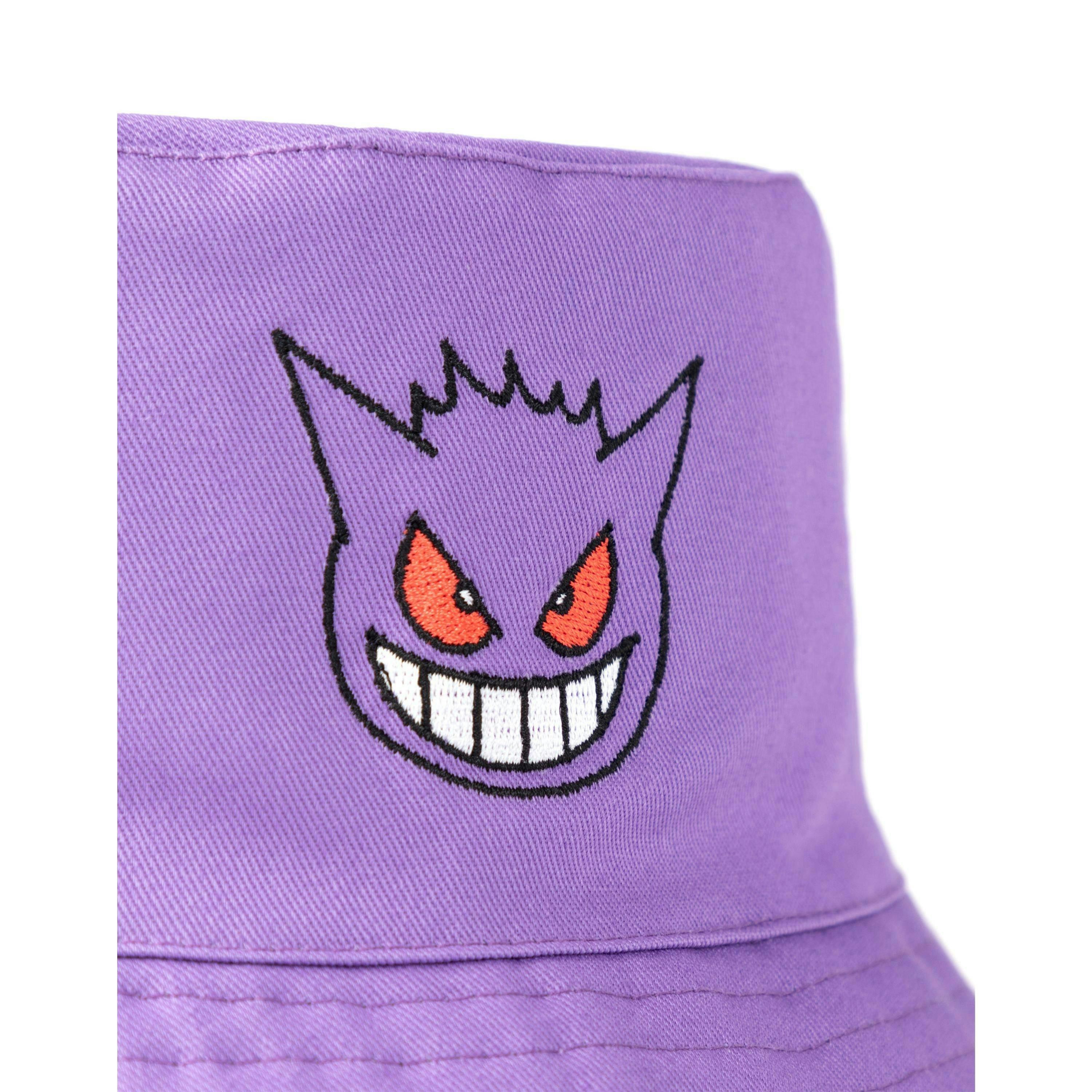 Pokemon Mens Purple Gengar Bucket Hat (One Size) by Vanilla Underground , view 3 of 6