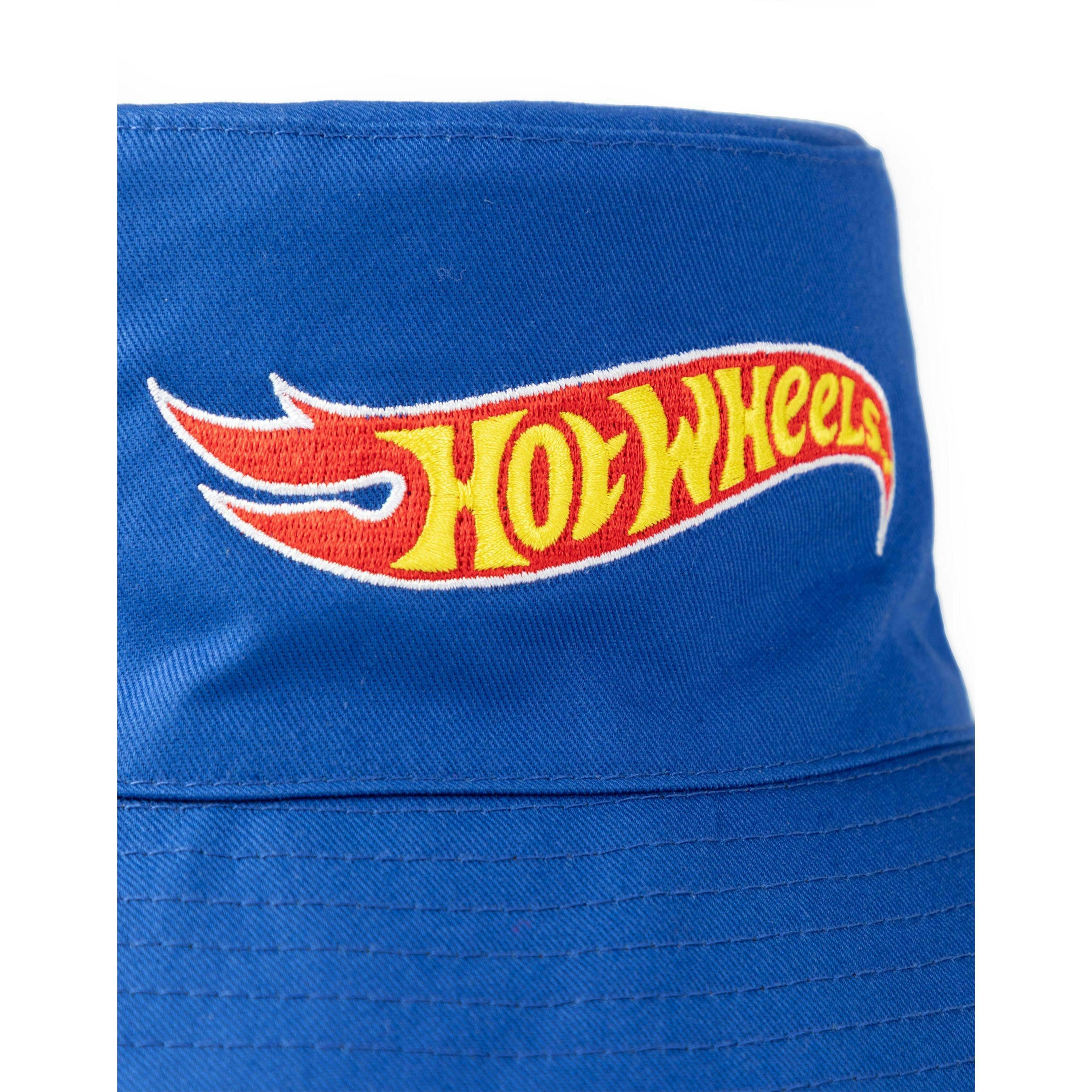 Hot Wheels Boys Multicoloured Logo & Checkerboard Reversible Bucket Hat (One Size) by Vanilla Underground , view 3 of 5