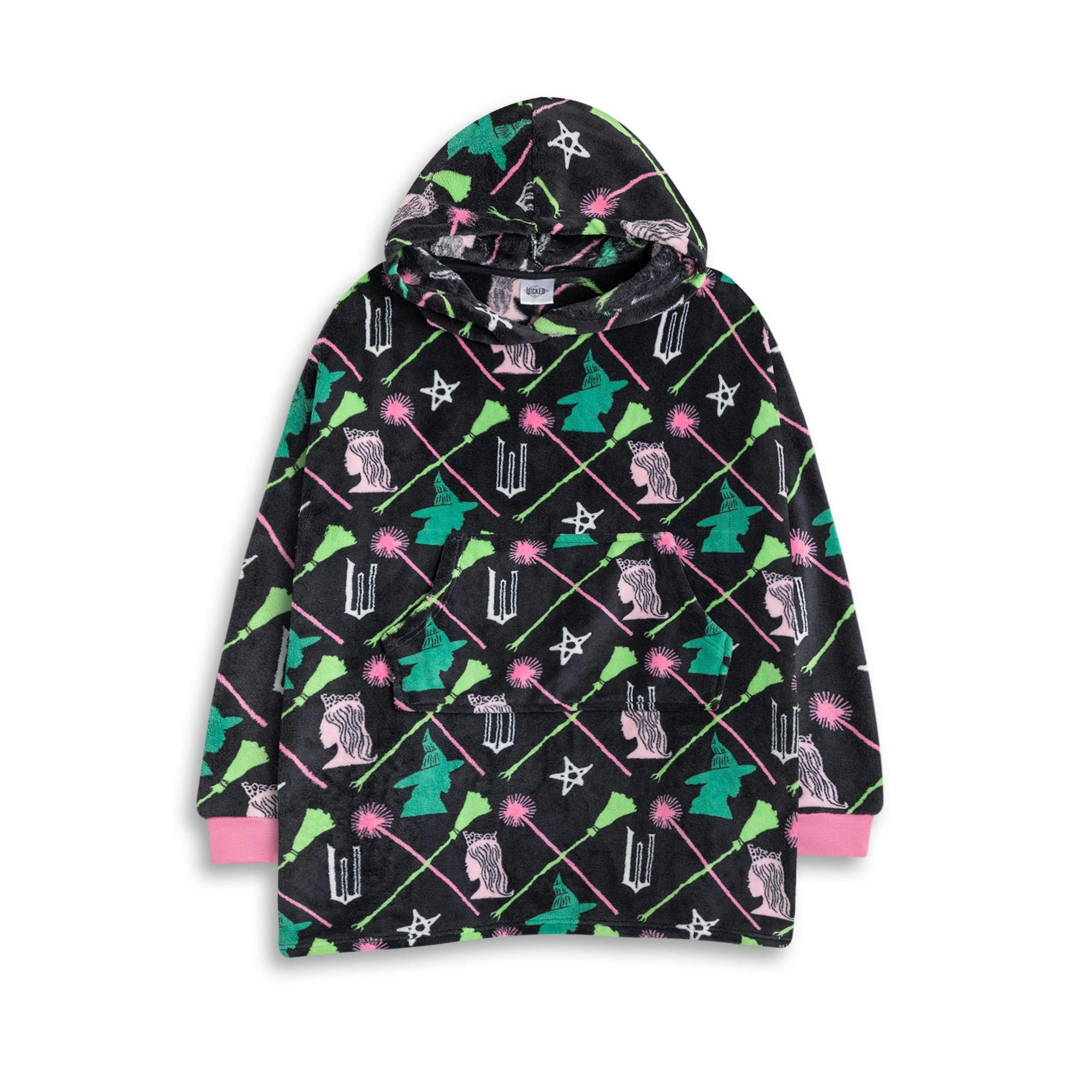 Wicked Girls Multicoloured Character Blanket Hoodie (One Size) by Vanilla Underground , view 1 of 6