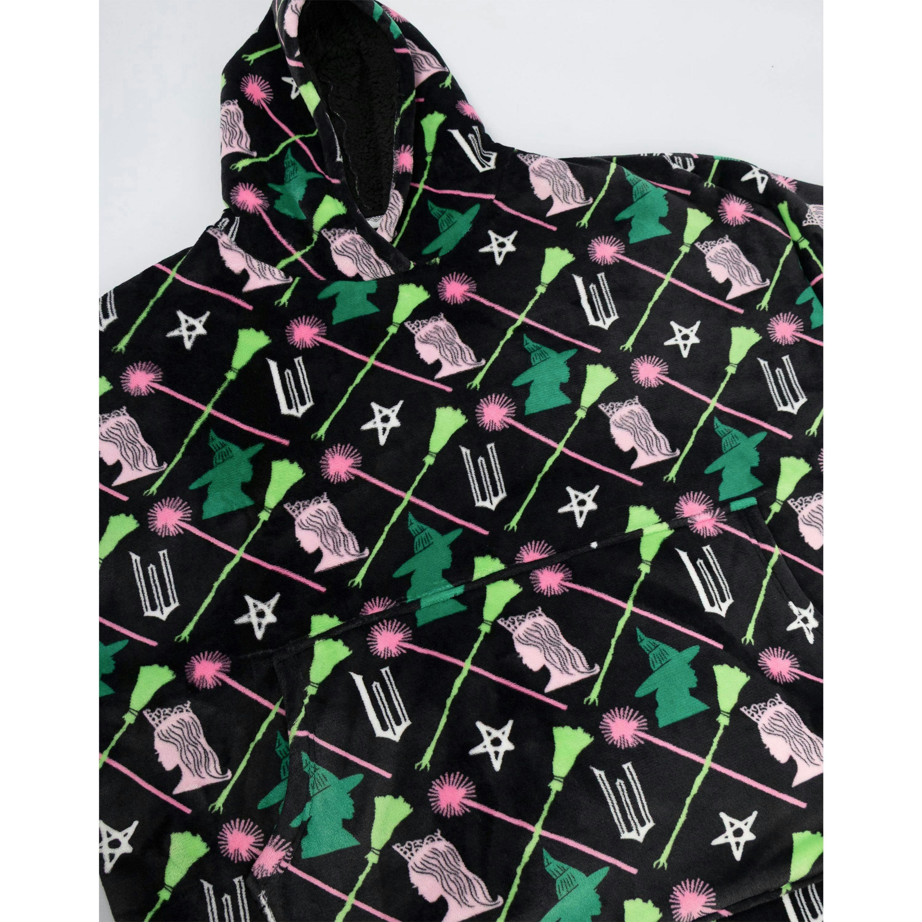 Wicked Girls Multicoloured Character Blanket Hoodie (One Size) by Vanilla Underground , view 3 of 6