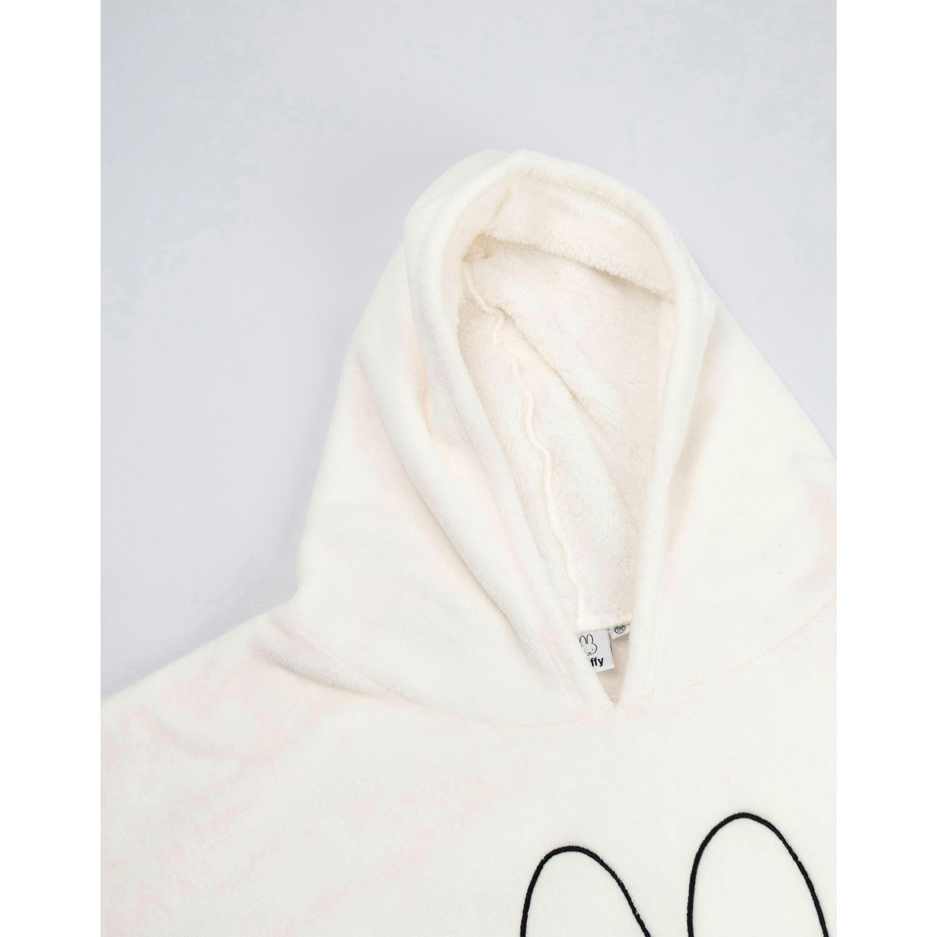 Miffy Womens White Face Blanket Hoodie (One Size) by Vanilla Underground , view 4 of 6