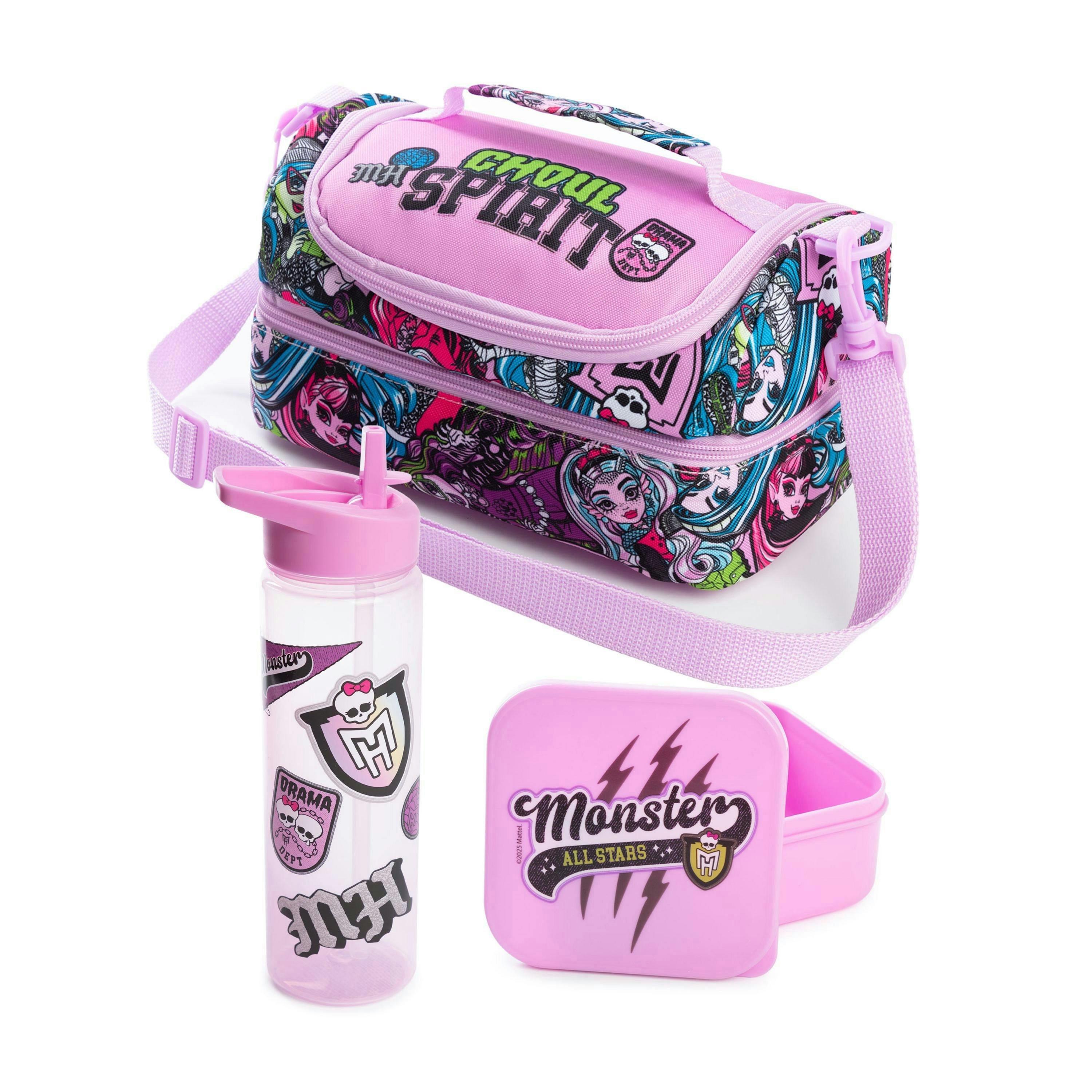 Monster High Girls Purple Ghoul Spirit Lunch Bag Bottle and Snack Pot (One Size) by Vanilla Underground , view 1 of 6