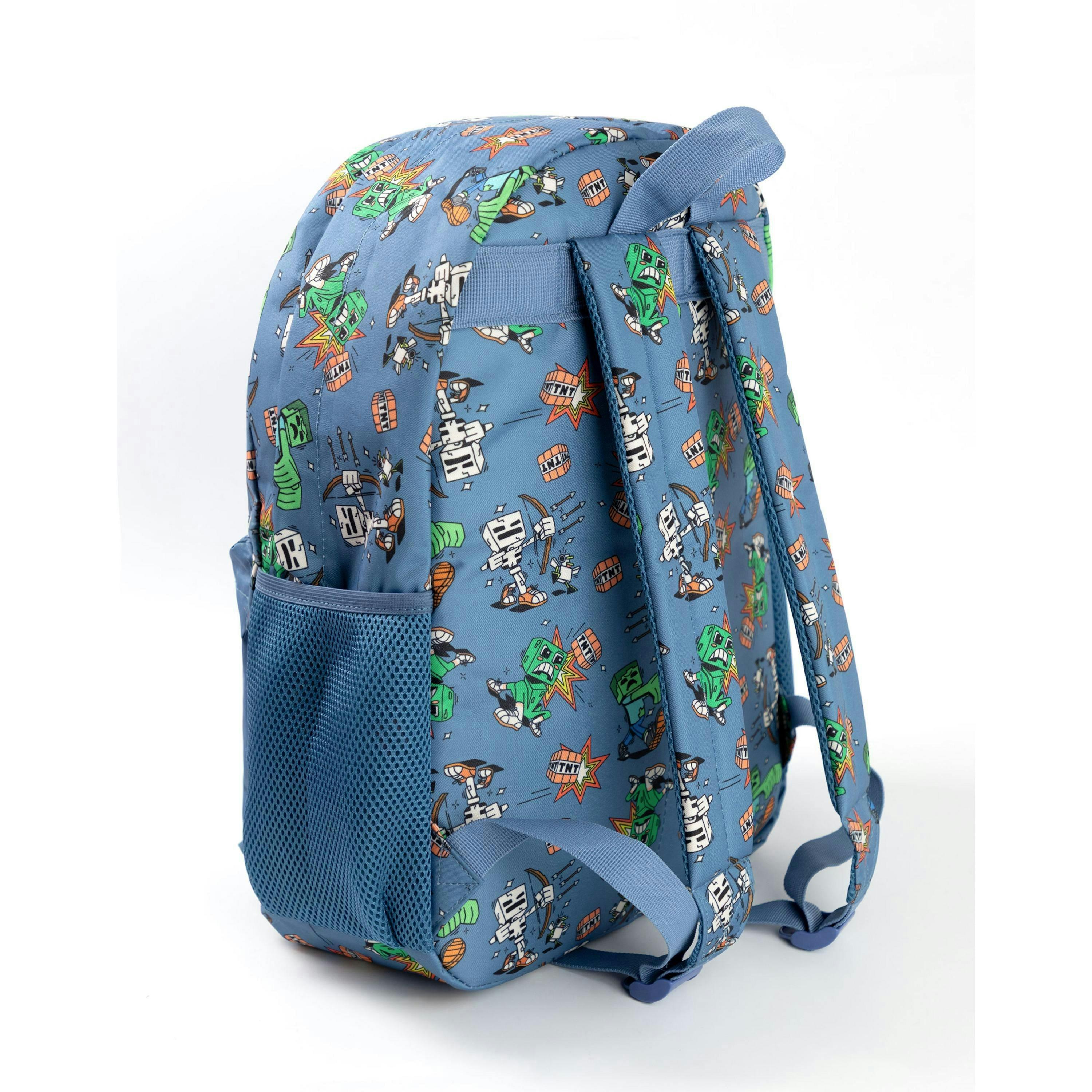 Minecraft Unisex Kids Blue Zombie Backpack (One Size) by Vanilla Underground , view 2 of 6