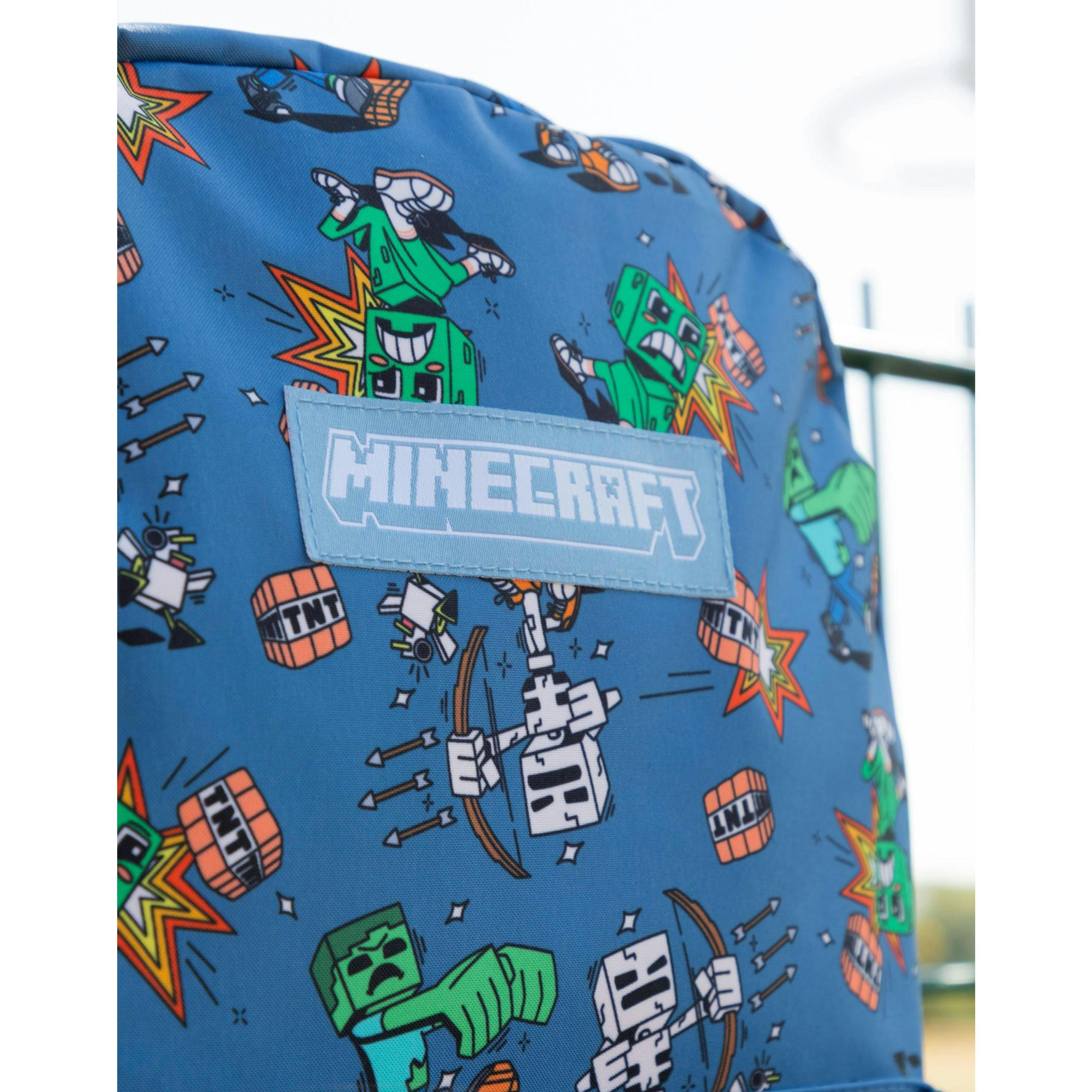 Minecraft Unisex Kids Blue Zombie Backpack (One Size) by Vanilla Underground , view 4 of 6