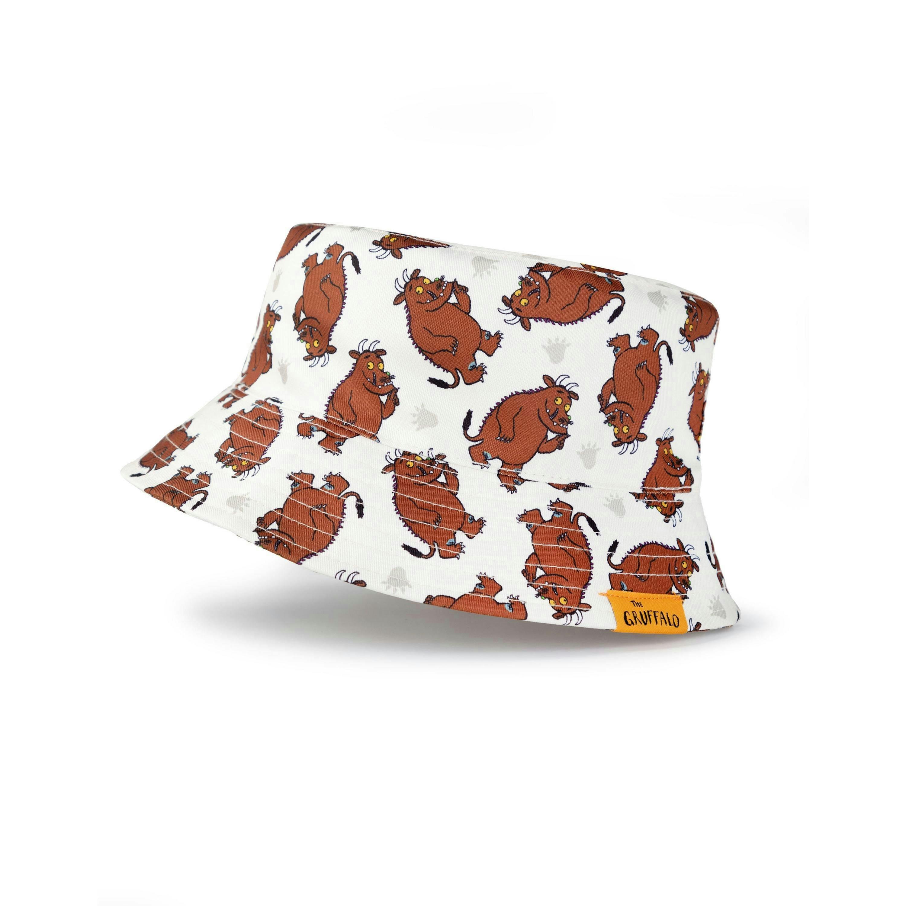 Gruffalo & Friends Boys Brown Reversible Character Bucket Hat & Cap Set (One Size) by Vanilla Underground , view 3 of 6