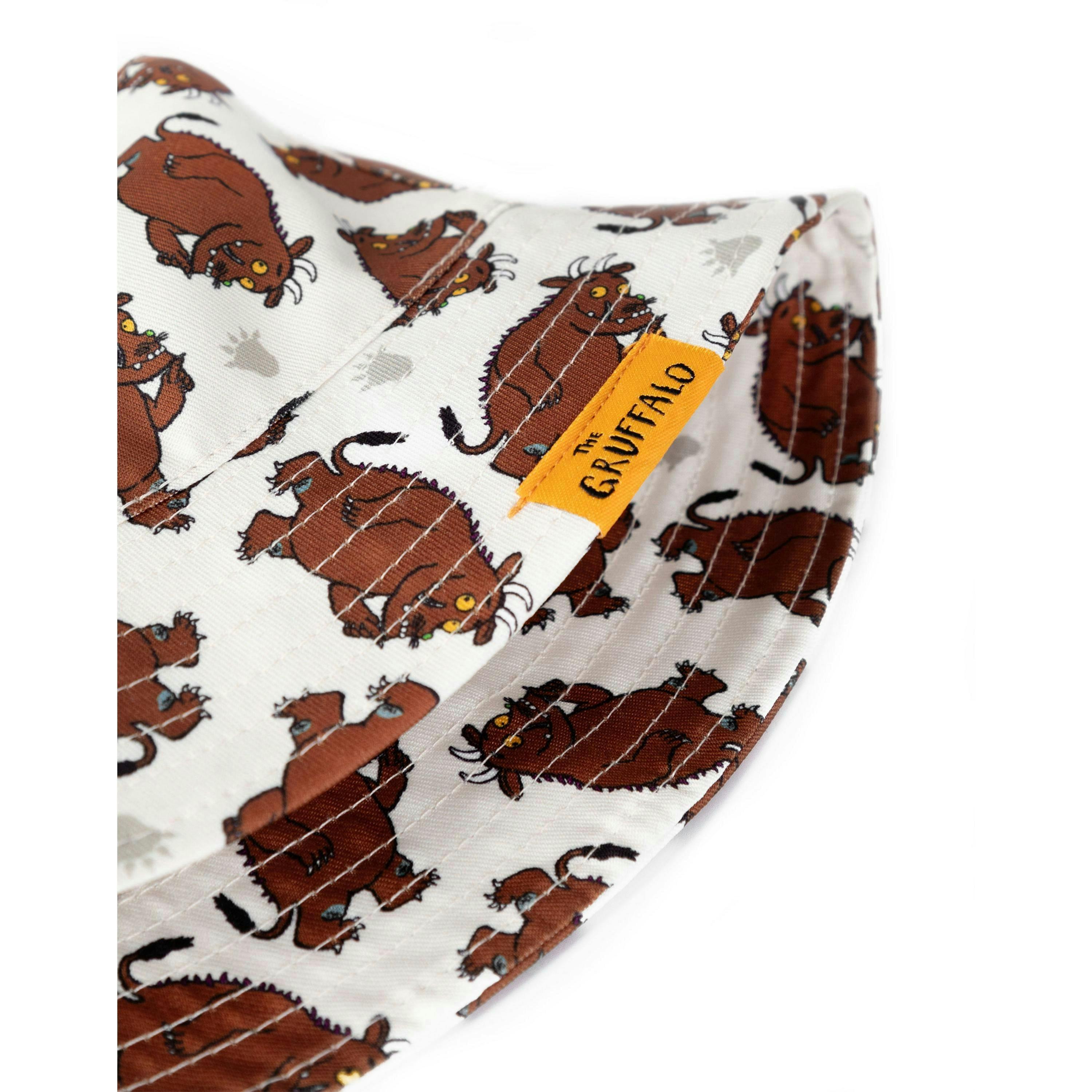 Gruffalo & Friends Boys Brown Reversible Character Bucket Hat & Cap Set (One Size) by Vanilla Underground , view 5 of 6
