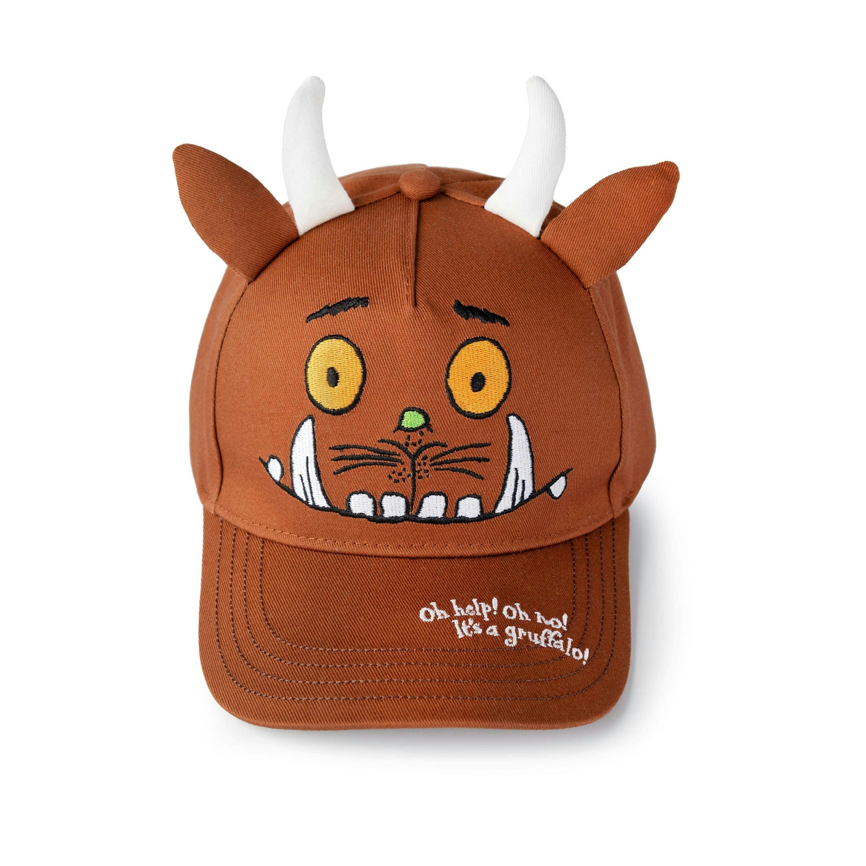 Gruffalo & Friends Boys Brown Reversible Character Bucket Hat & Cap Set (One Size) by Vanilla Underground , view 6 of 6
