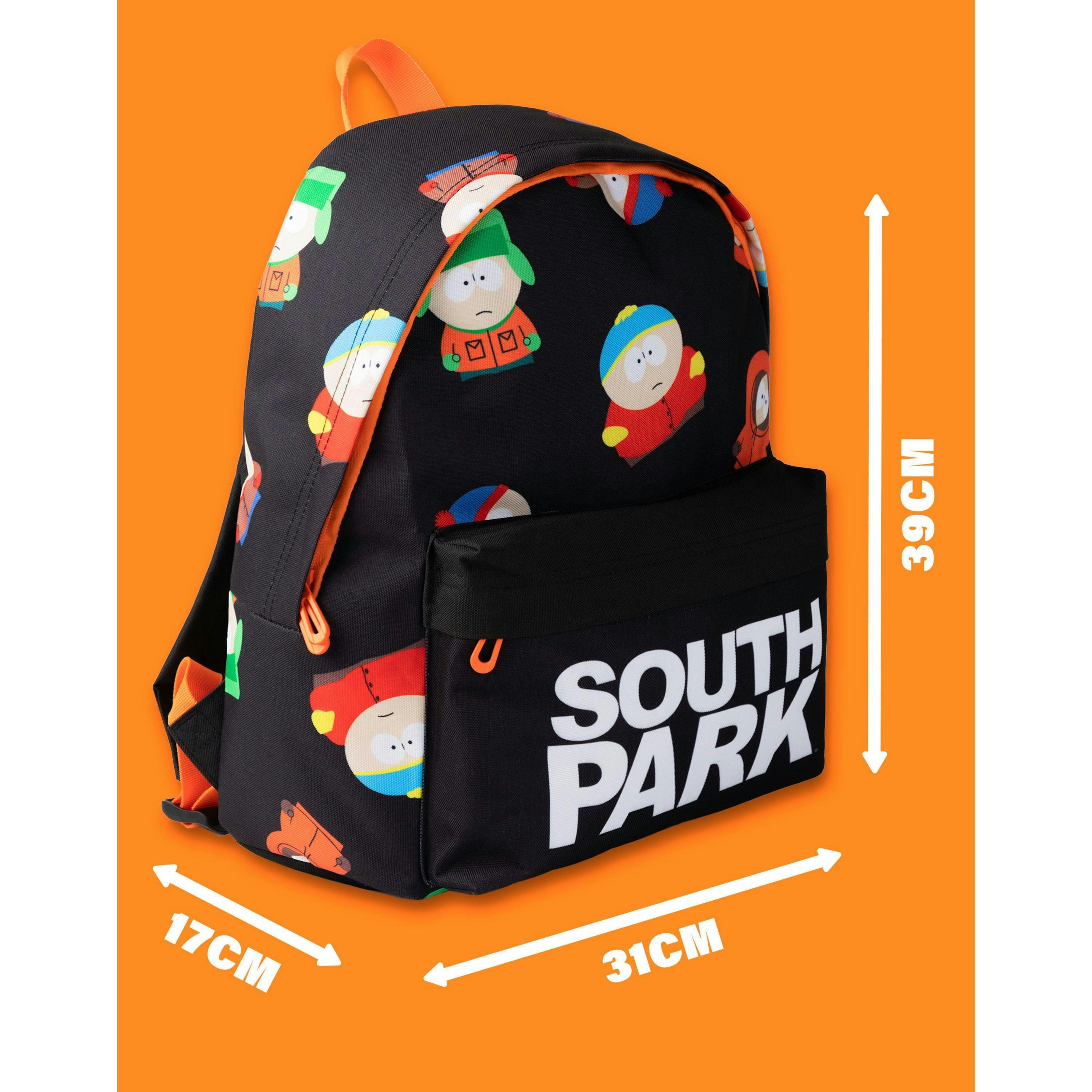 South Park Unisex Multicoloured Character All Over Print Backpack (One Size) by Vanilla Underground , view 3 of 6