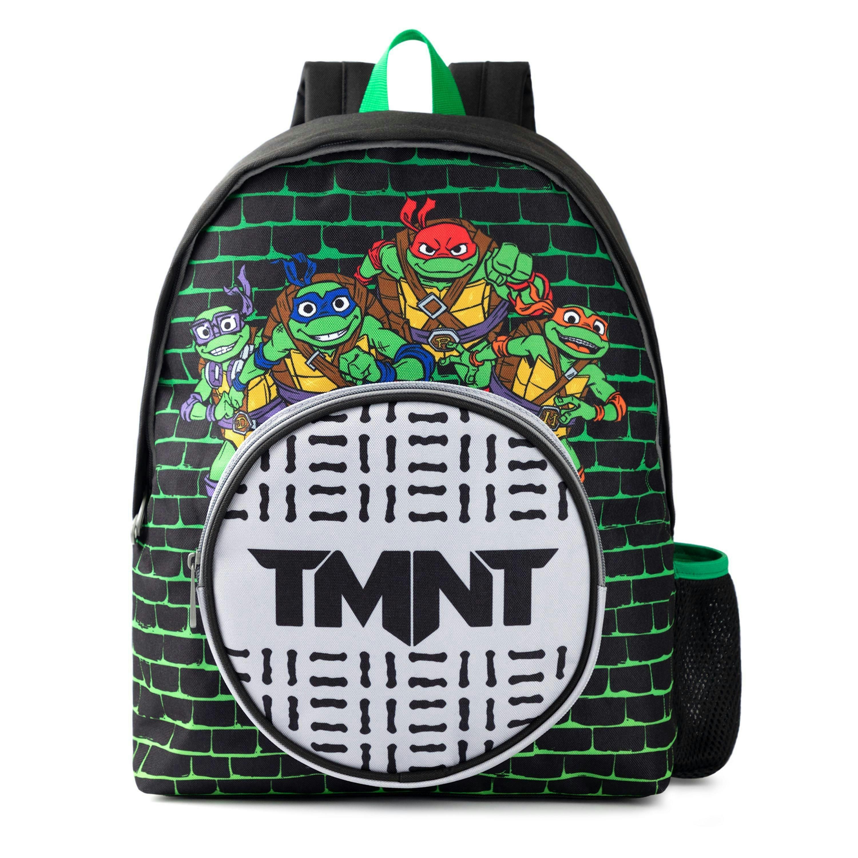 Teenage Mutant Ninja Turtles Unisex Kids Black Sewers Pocket Backpack (One Size) by Vanilla Underground , view 1 of 6