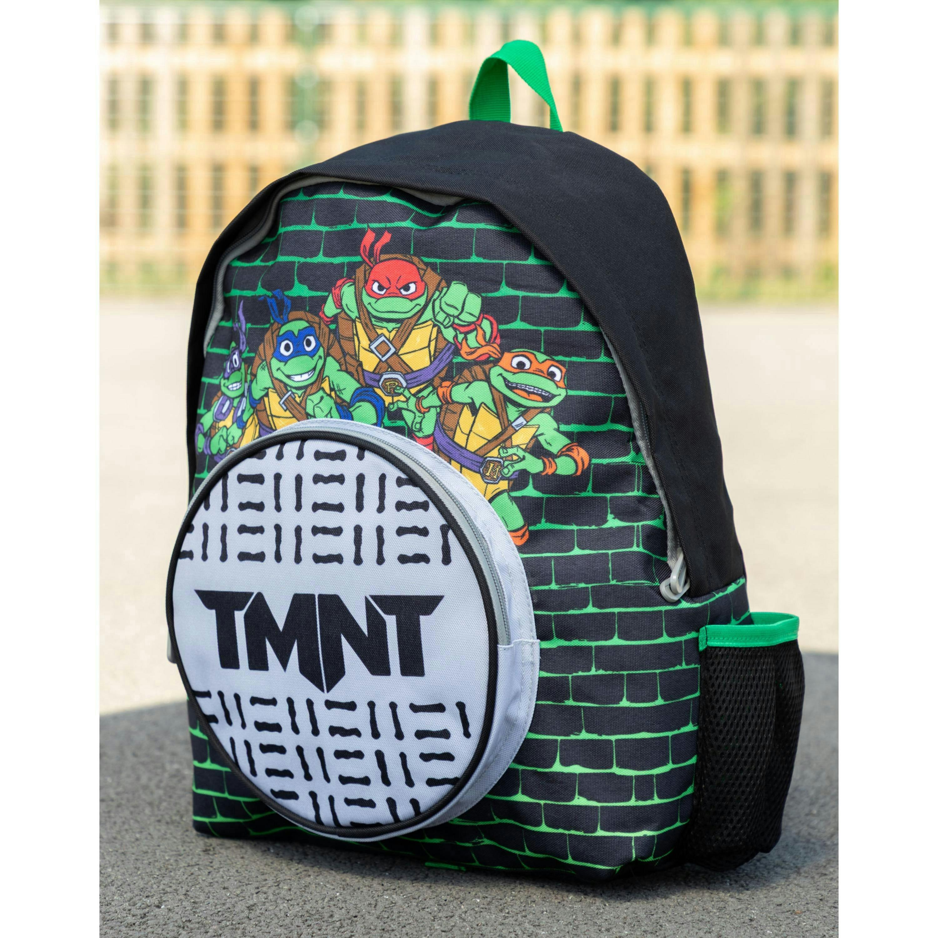 Teenage Mutant Ninja Turtles Unisex Kids Black Sewers Pocket Backpack (One Size) by Vanilla Underground , view 6 of 6