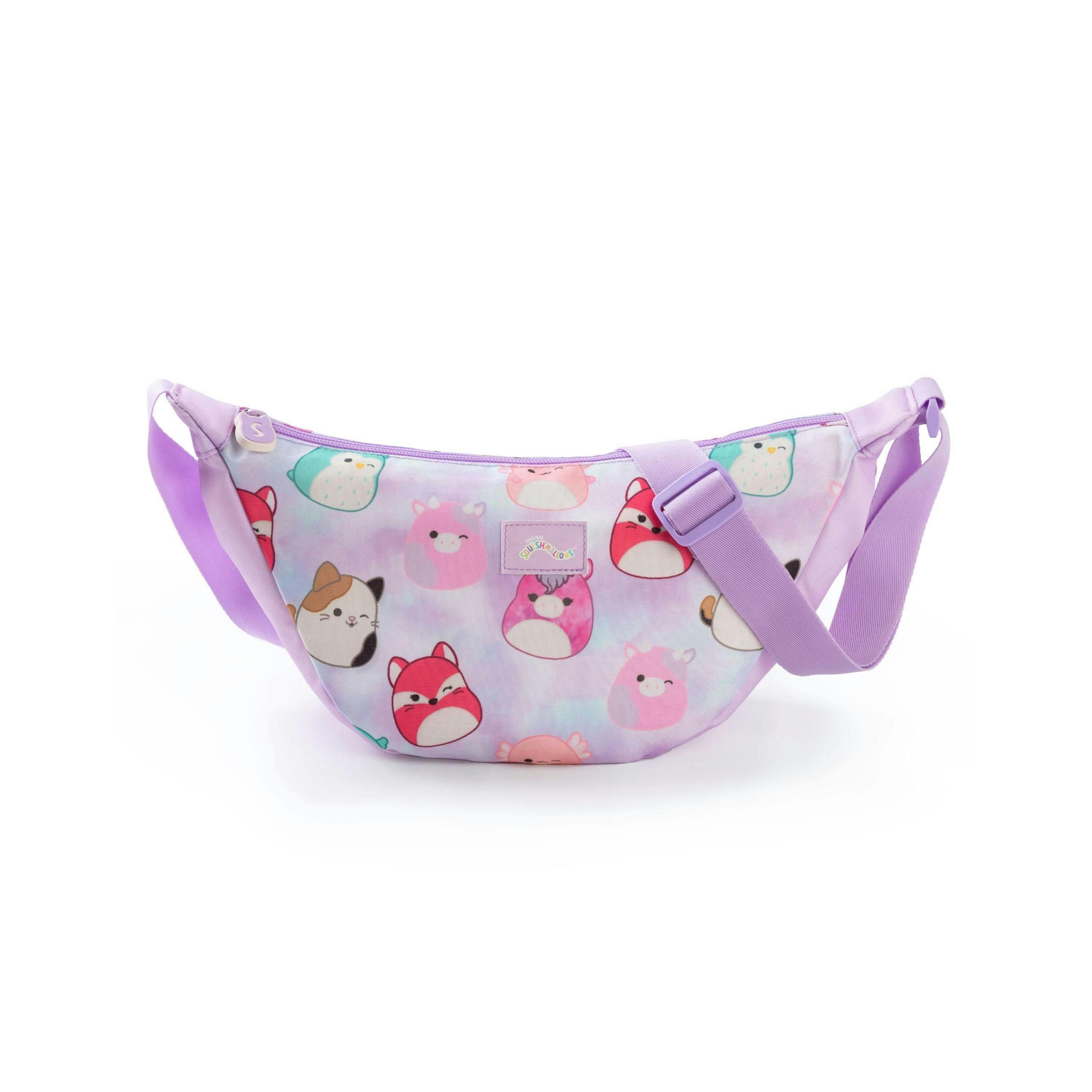 Squishmallows Girls Multicoloured Character All Over Print Body Bag (One Size) by Vanilla Underground , view 1 of 6