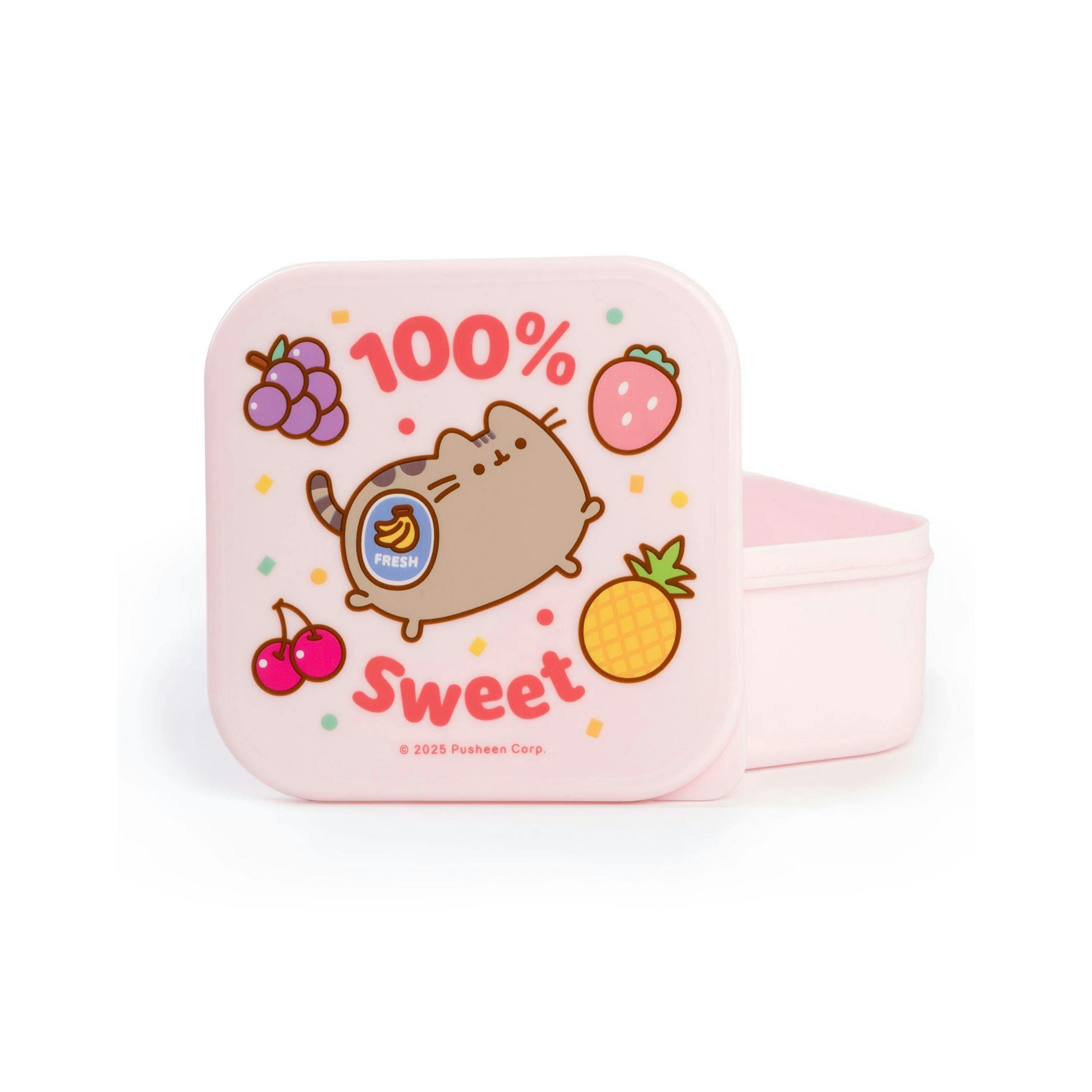 Pusheen Womens Multicoloured Fresh Fruits 3 Piece Snack Pot Set (One Size) by Vanilla Underground , view 4 of 6