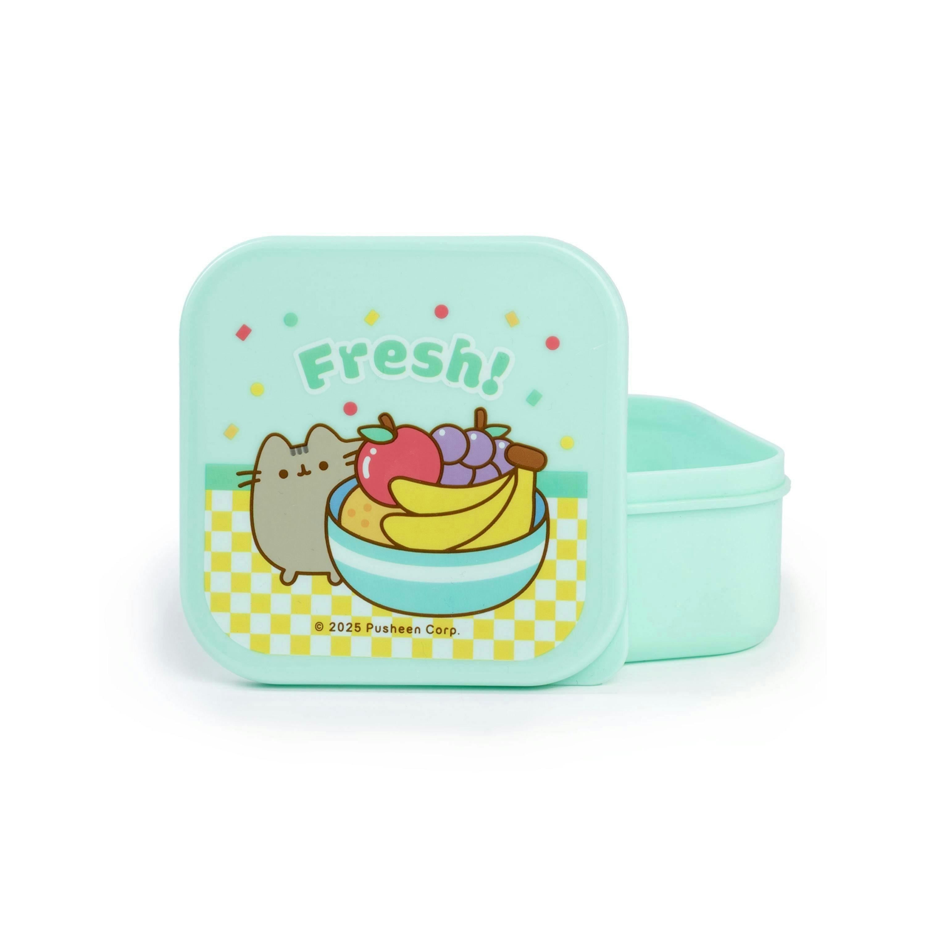 Pusheen Womens Multicoloured Fresh Fruits 3 Piece Snack Pot Set (One Size) by Vanilla Underground , view 5 of 6