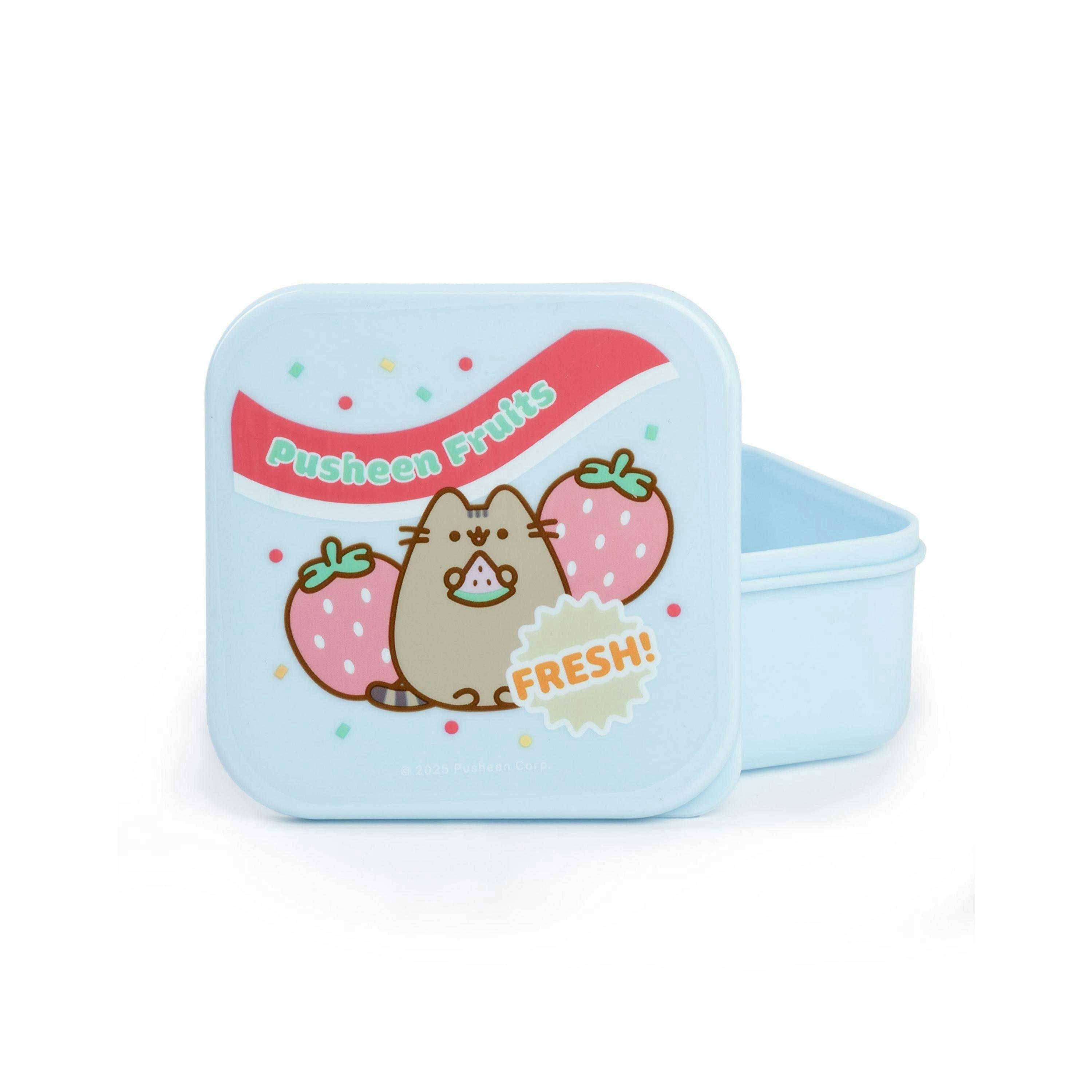 Pusheen Womens Multicoloured Fresh Fruits 3 Piece Snack Pot Set (One Size) by Vanilla Underground , view 6 of 6