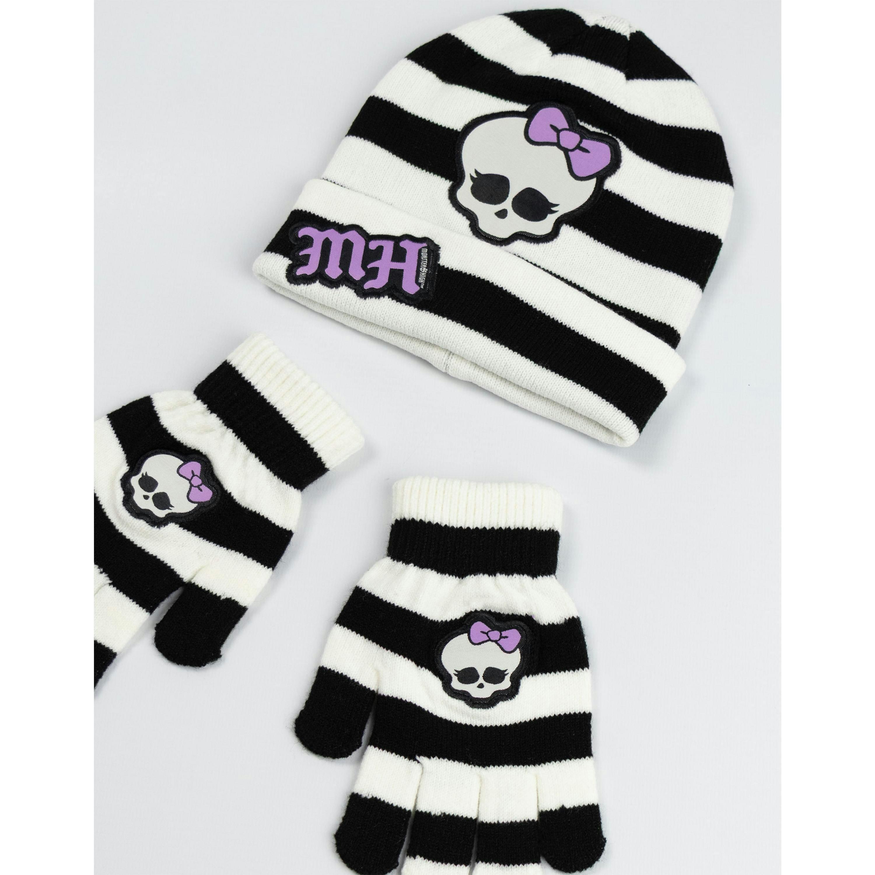 Monster High Girls Multicoloured Character Beanie and Gloves Set (One Size) by Vanilla Underground , view 2 of 6
