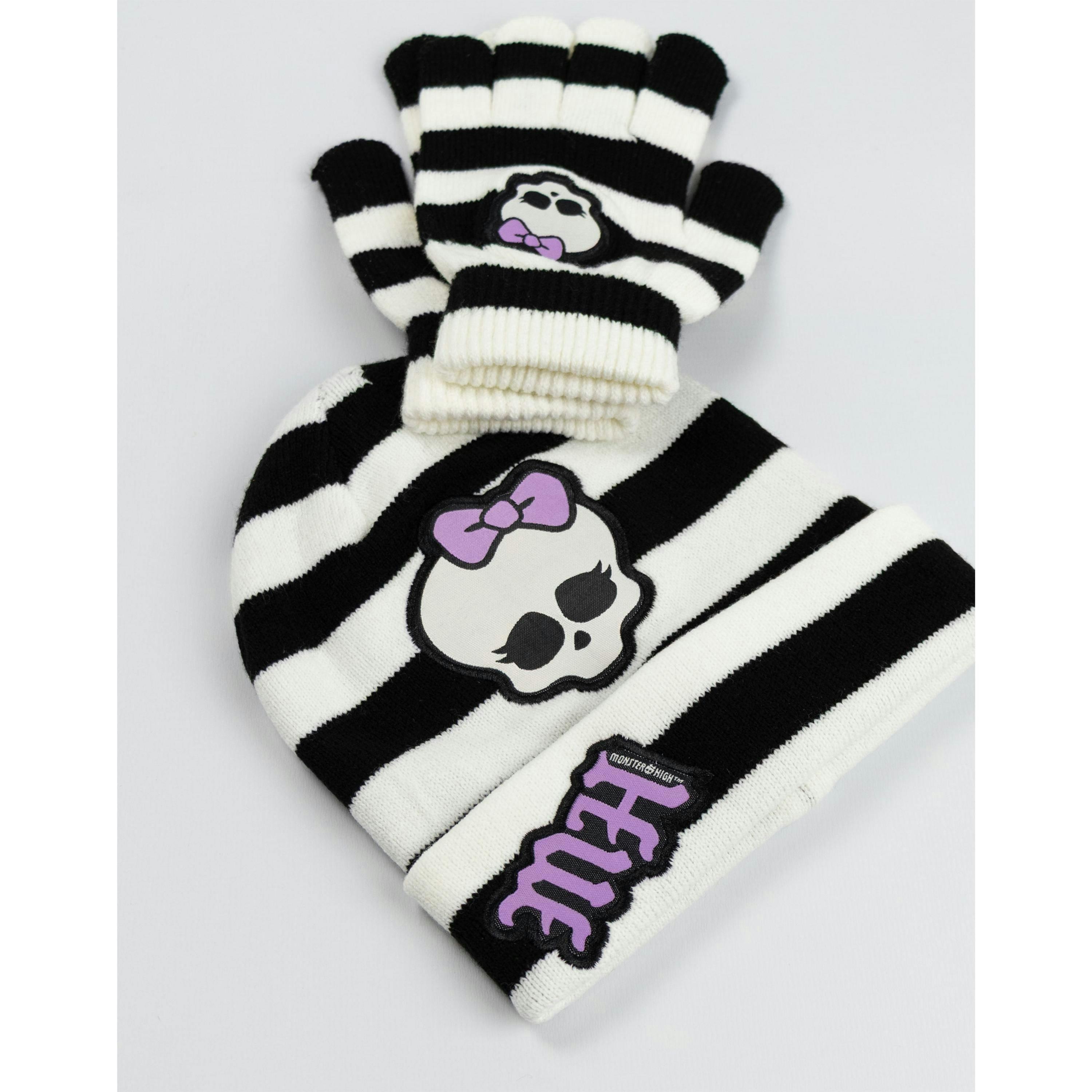 Monster High Girls Multicoloured Character Beanie and Gloves Set (One Size) by Vanilla Underground , view 3 of 6