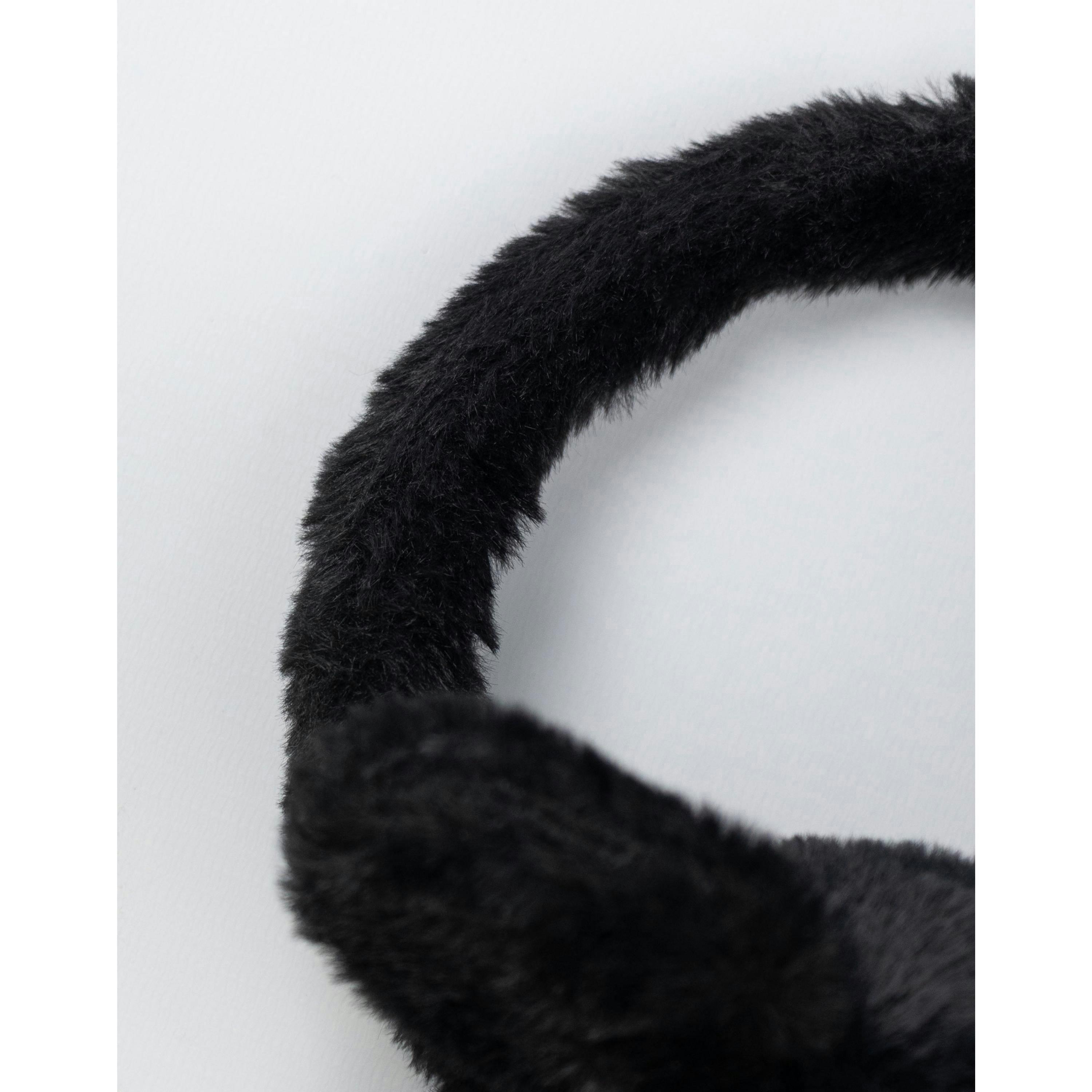 Disney Boys Black Mickey Earmuffs (One Size) by Vanilla Underground , view 4 of 6