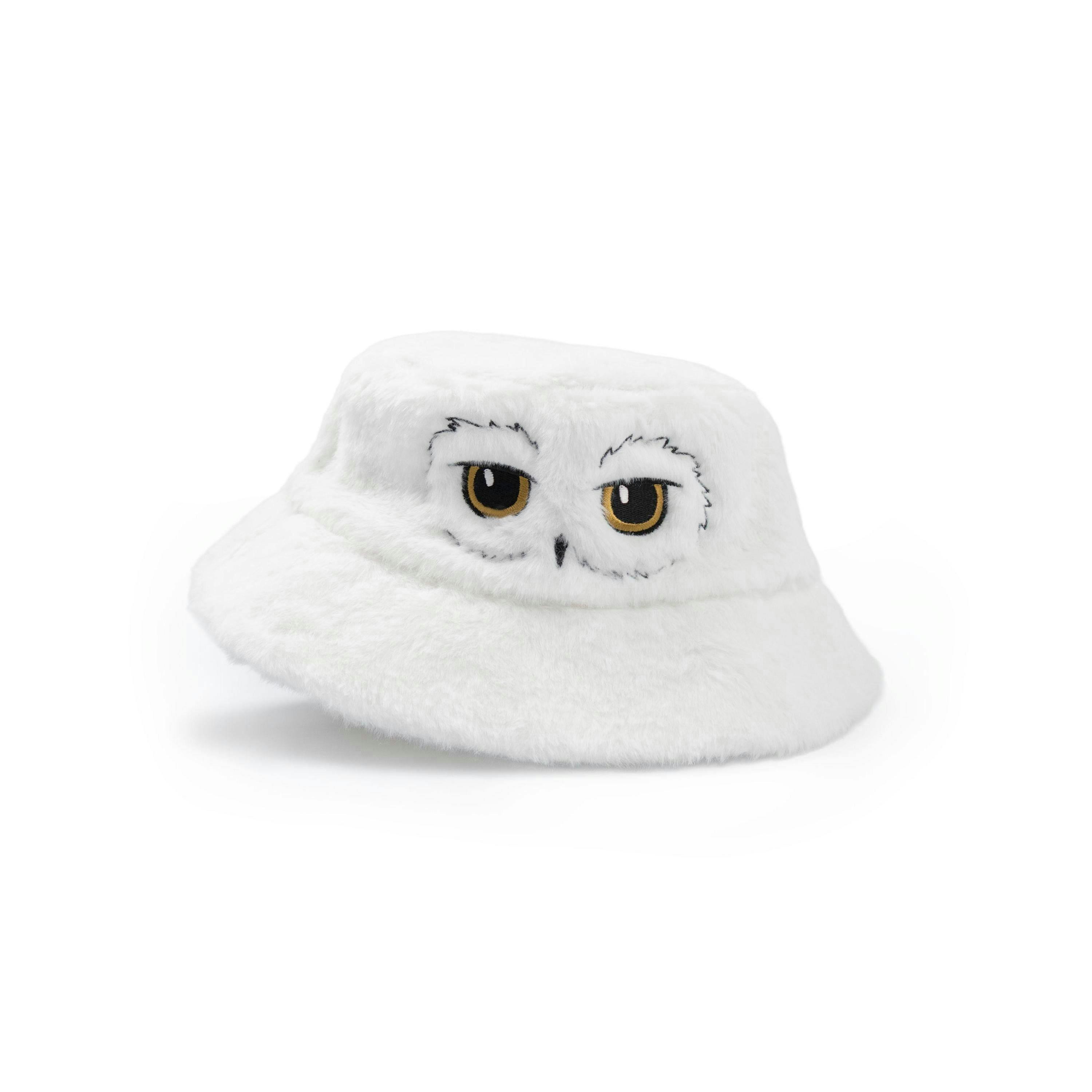 Harry Potter Unisex White Hedwig Bucket Hat (One Size) by Vanilla Underground , view 1 of 6