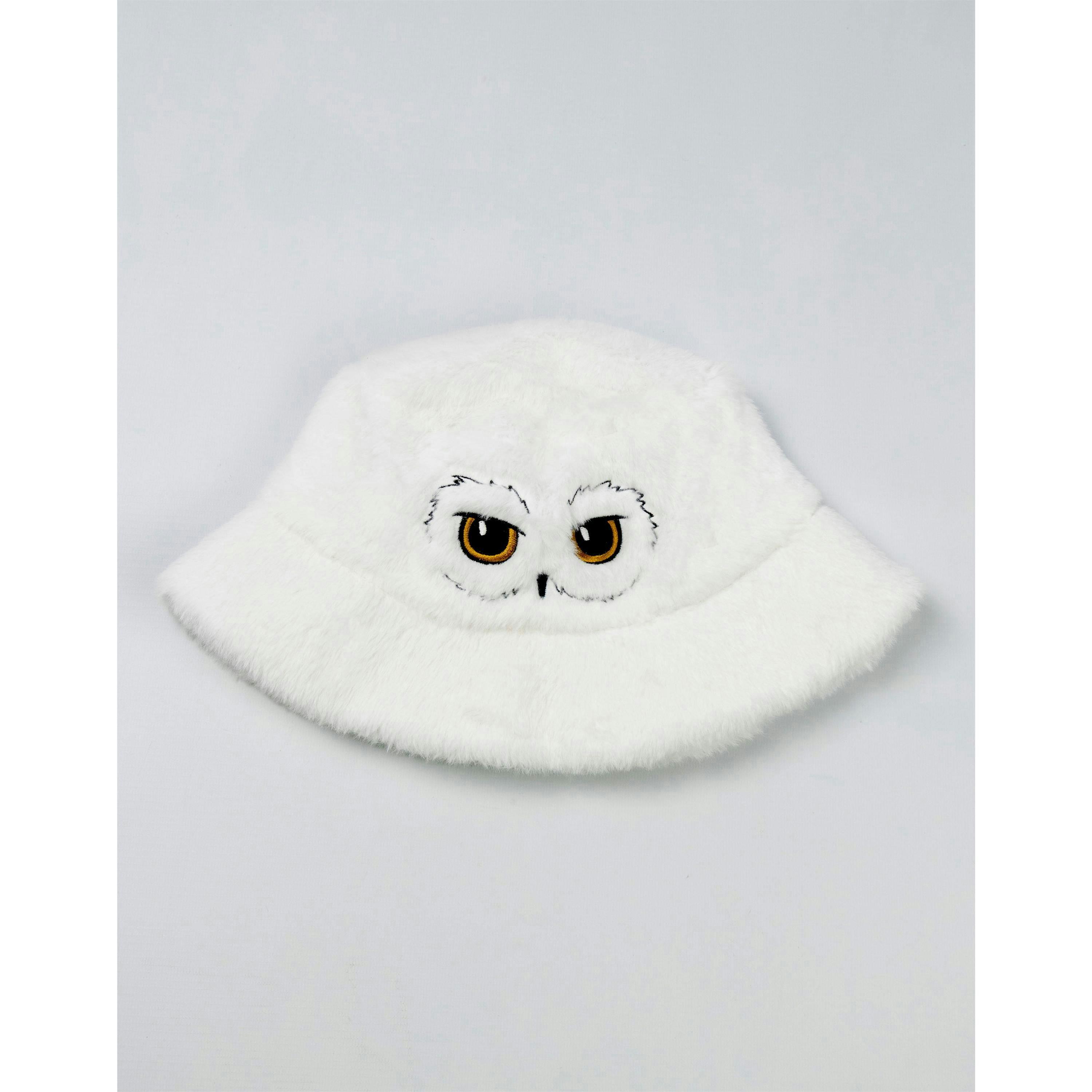 Harry Potter Unisex White Hedwig Bucket Hat (One Size) by Vanilla Underground , view 3 of 6