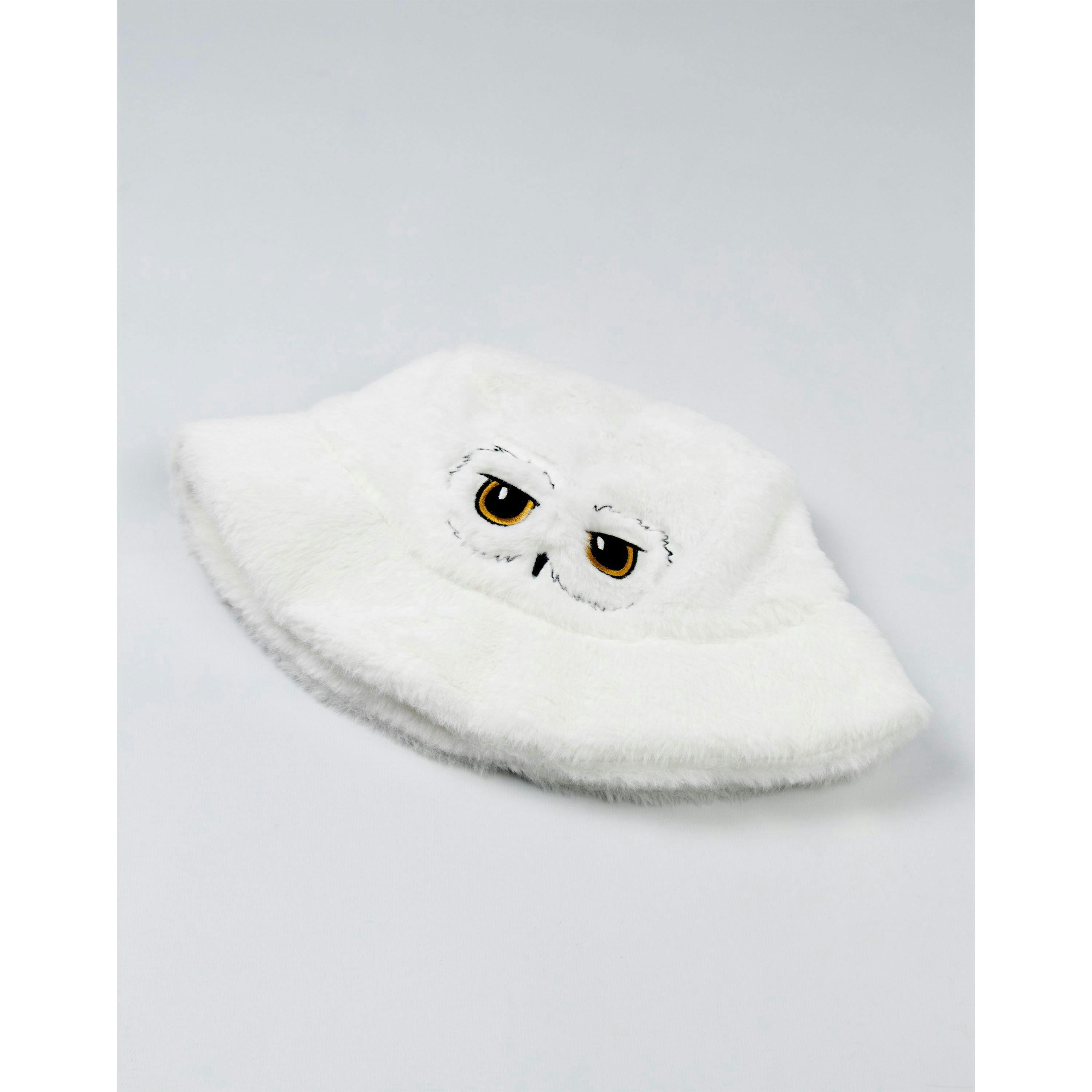 Harry Potter Unisex White Hedwig Bucket Hat (One Size) by Vanilla Underground , view 4 of 6