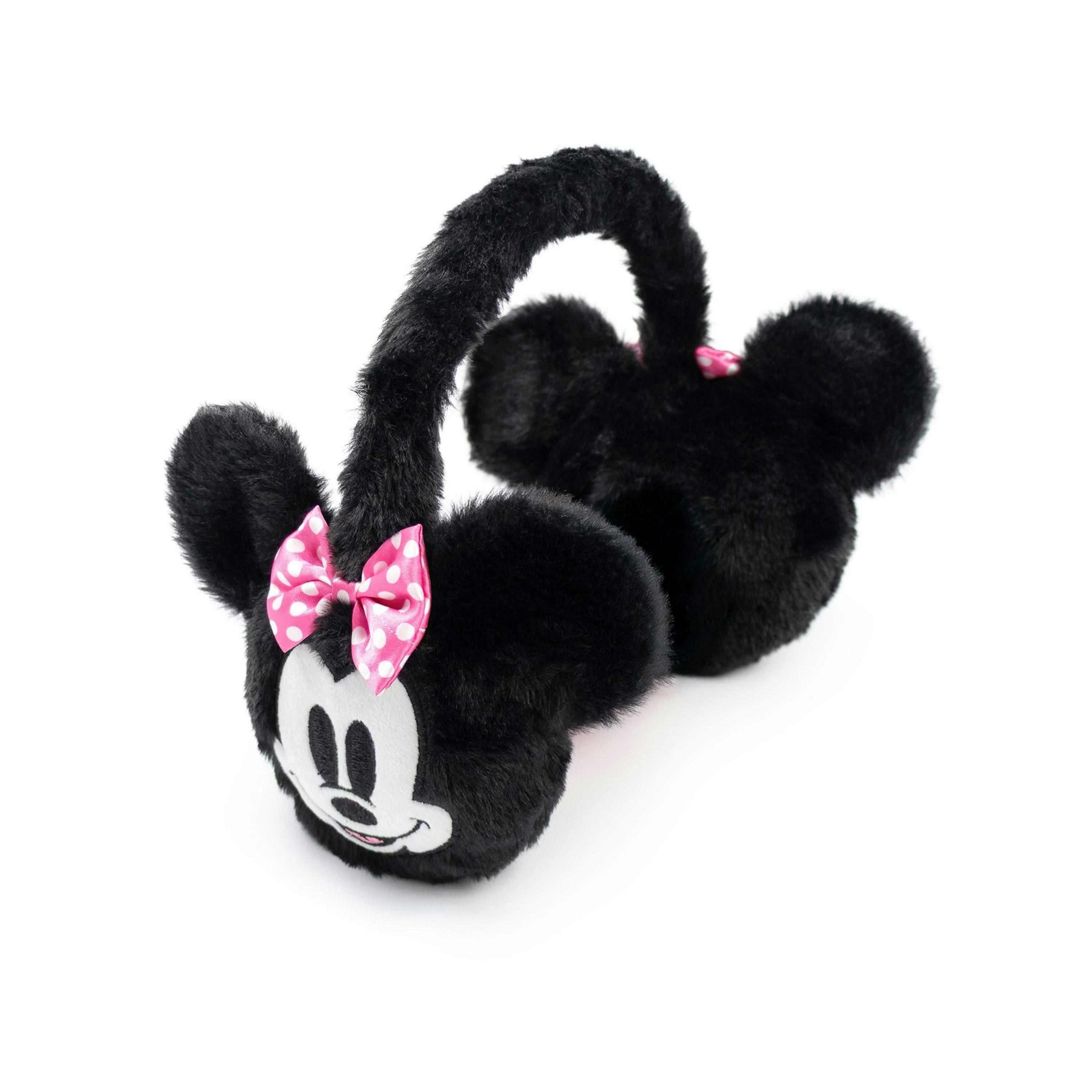 Disney Girls Black Minnie Earmuffs (One Size) by Vanilla Underground , view 1 of 6