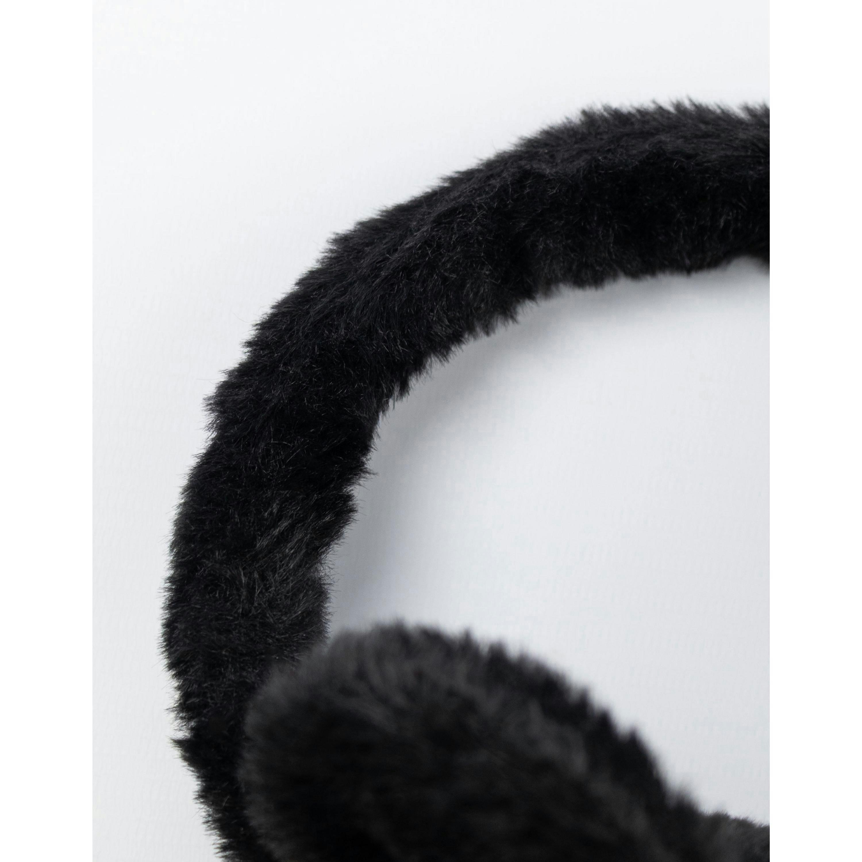 Disney Girls Black Minnie Earmuffs (One Size) by Vanilla Underground , view 4 of 6